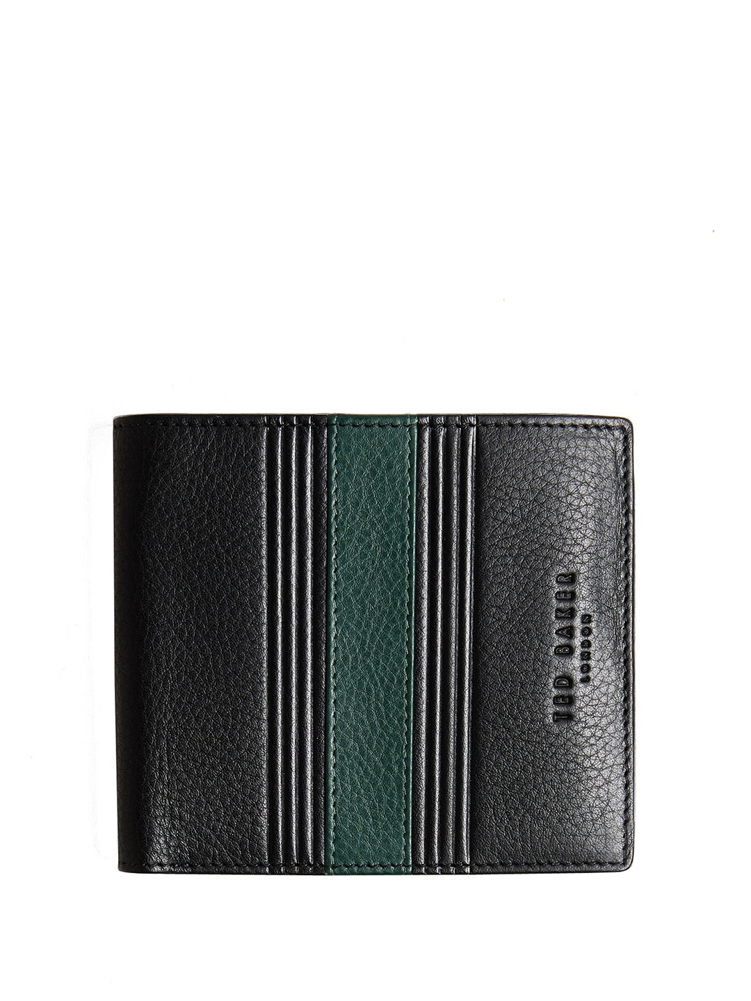 

Ted Baker Textured Leather Two Fold Wallet, Black