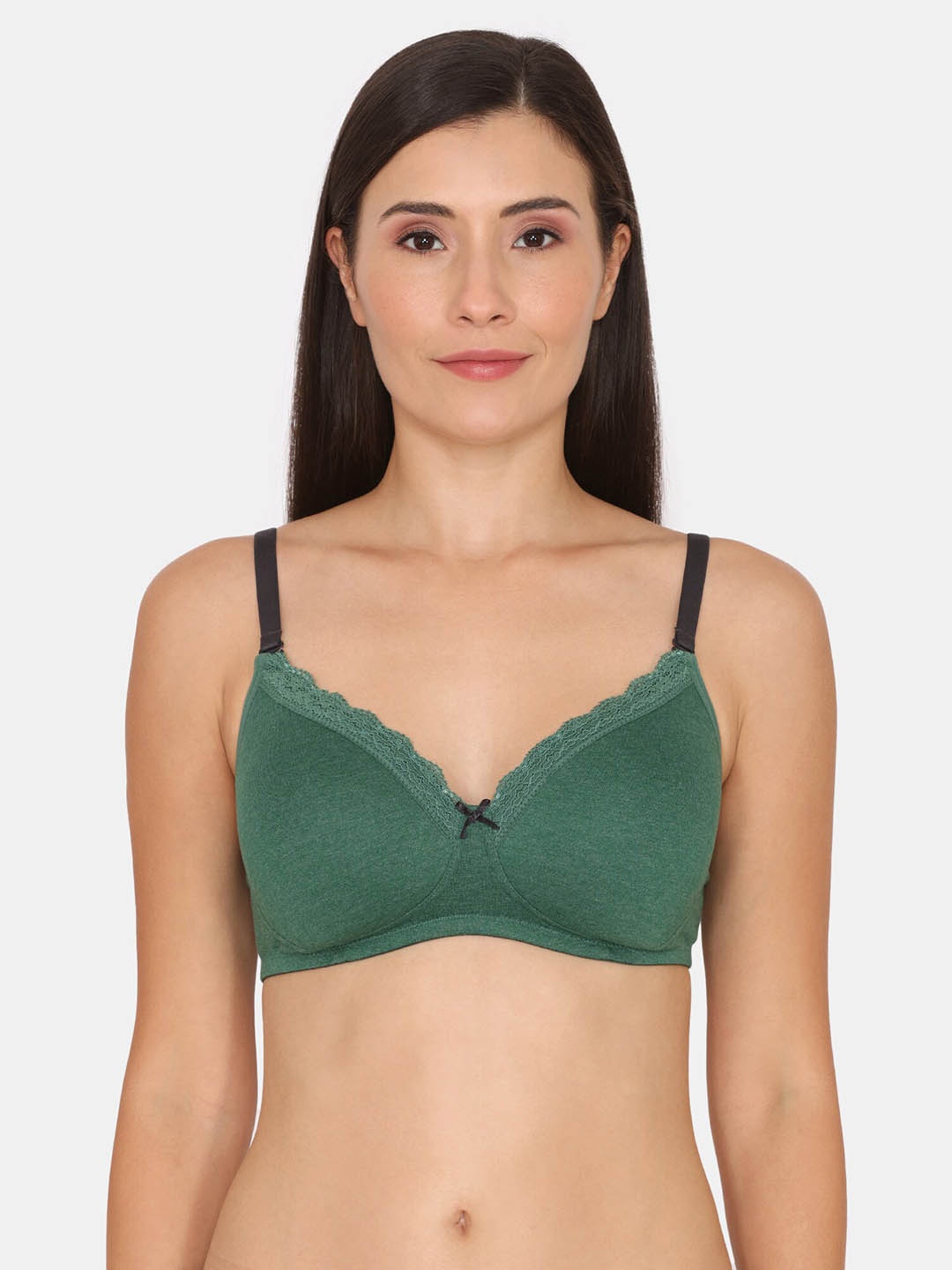 

Rosaline by Zivame Half Coverage Heavily Padded T-shirt Bra With All Day Comfort, Green