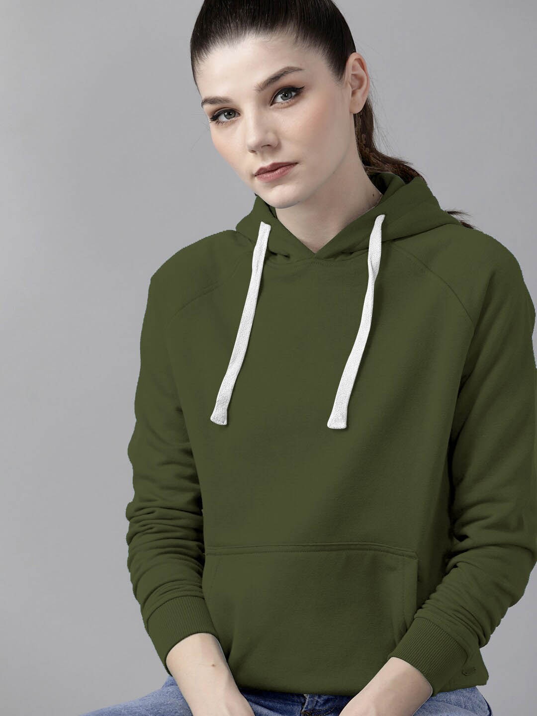 

BAESD Cotton Hooded Sweatshirt, Green