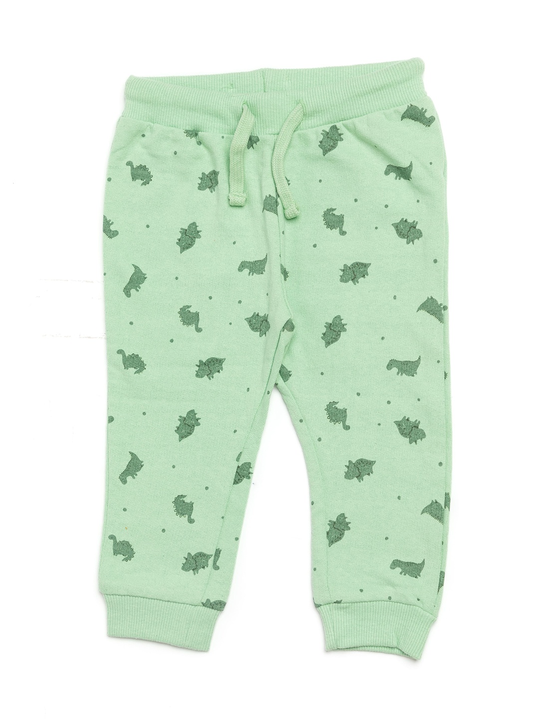 

BAESD Boys Graphic Printed Mid-Rise Cotton Joggers, Green