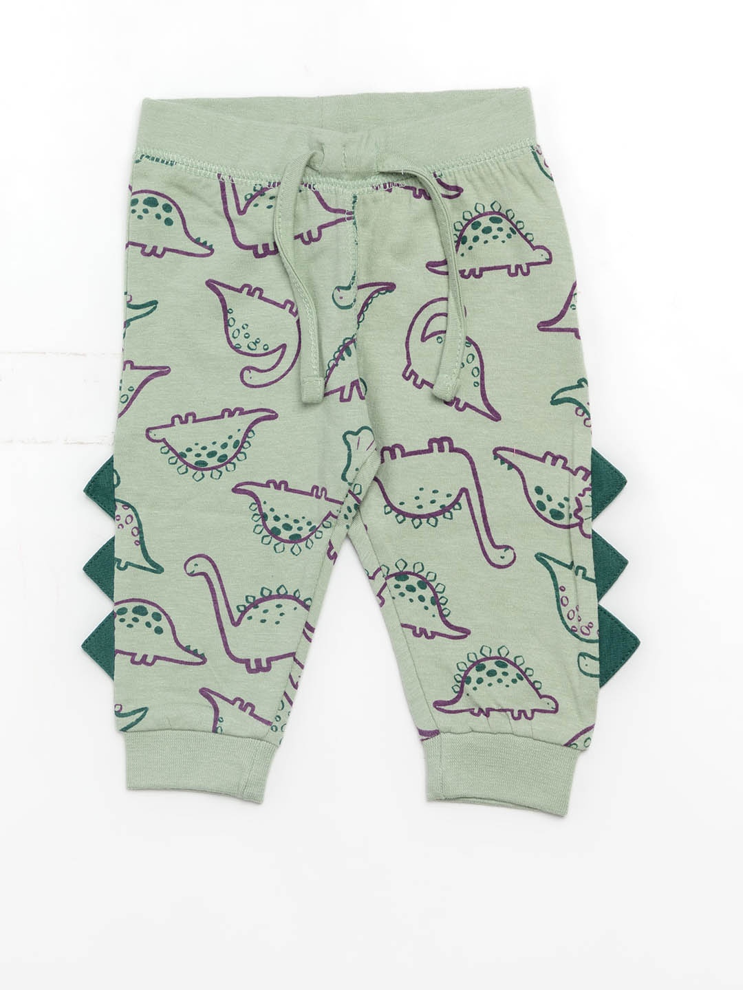 

BAESD Infants Boys Dino Printed Pure Cotton Jogger, Green