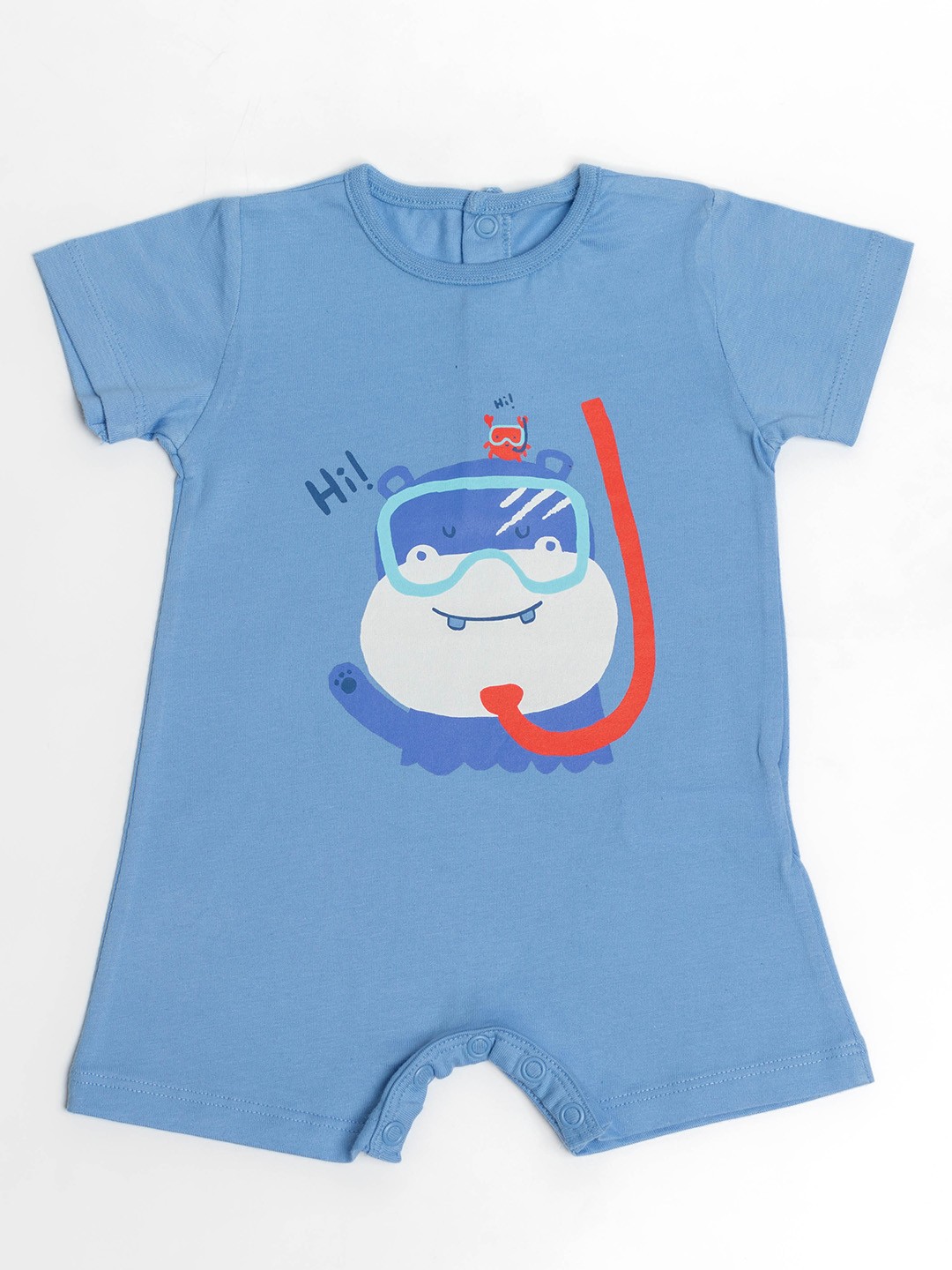 

BAESD Infant Boys Graphic Printed Pure Cotton Romper, Blue