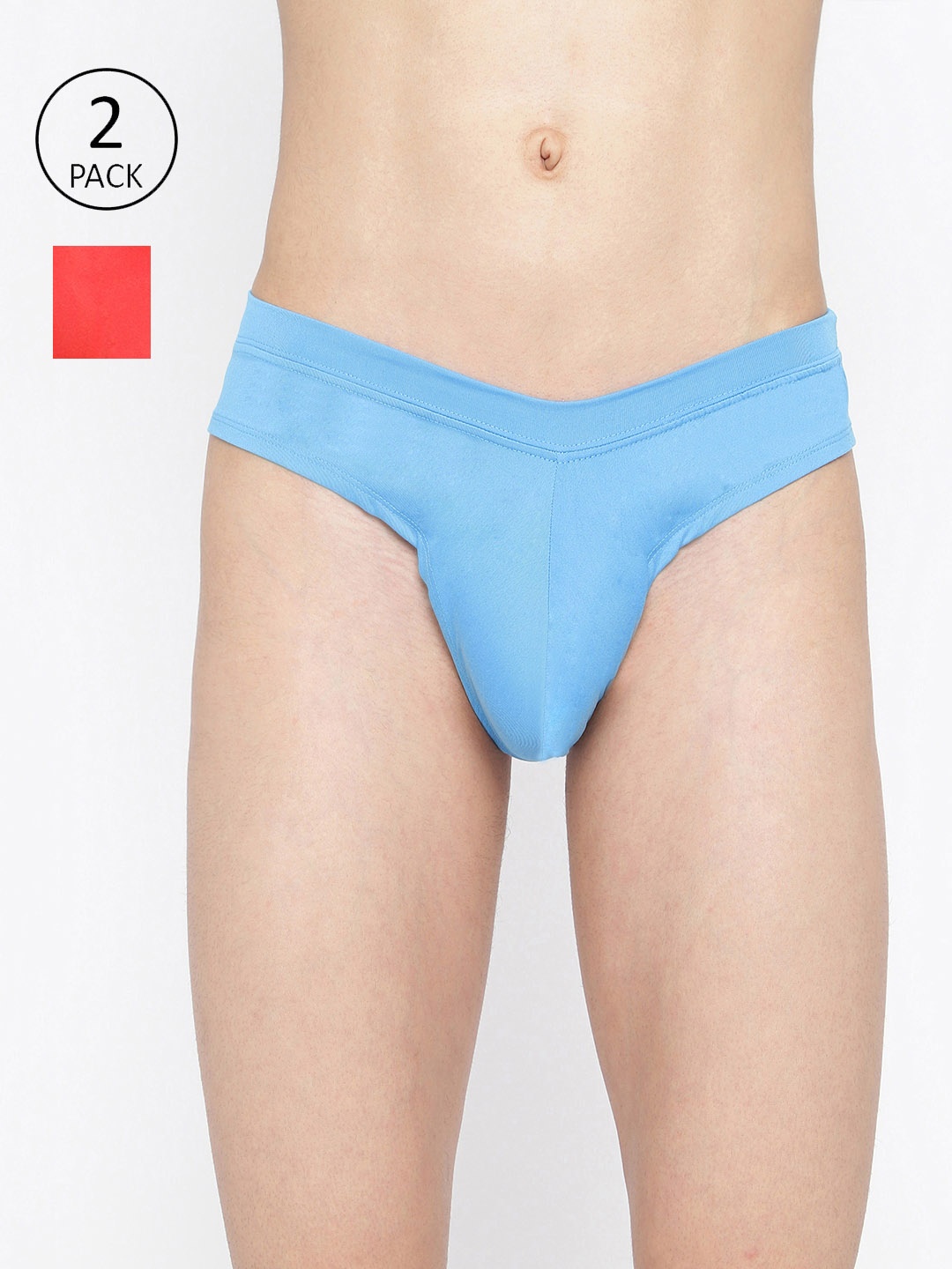

La Intimo Pack Of 2 Mid-Rise Anti-Bacterial Basic Briefs LISS030B, Blue