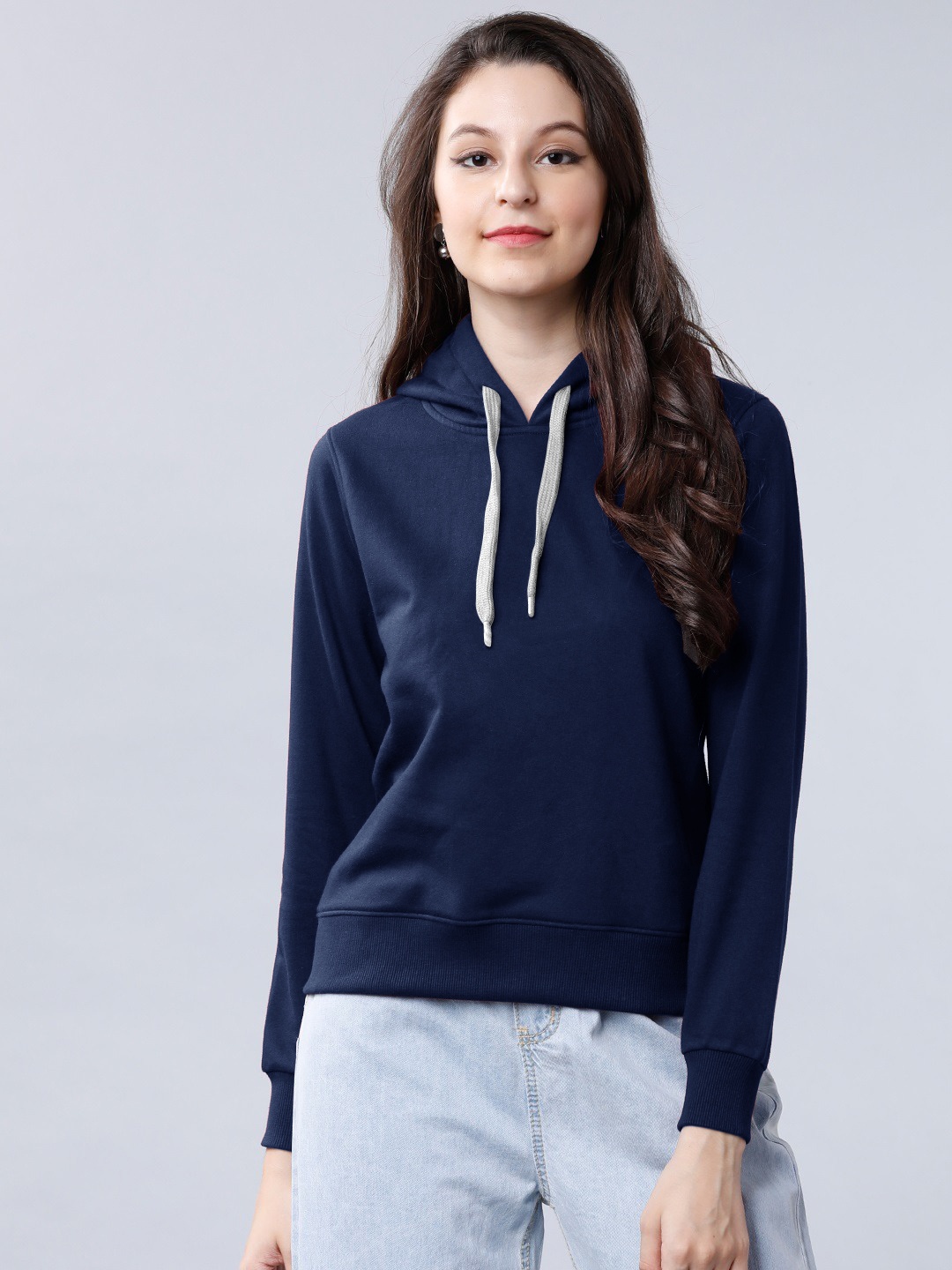 

BAESD Cotton Hooded Sweatshirt, Navy blue