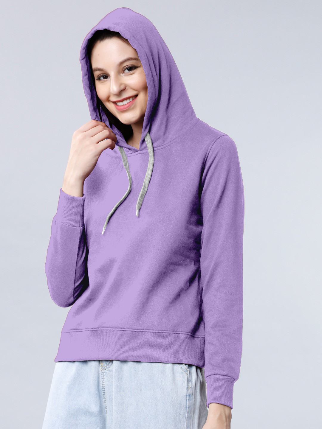 

BAESD Hooded Cotton Sweatshirt, Lavender