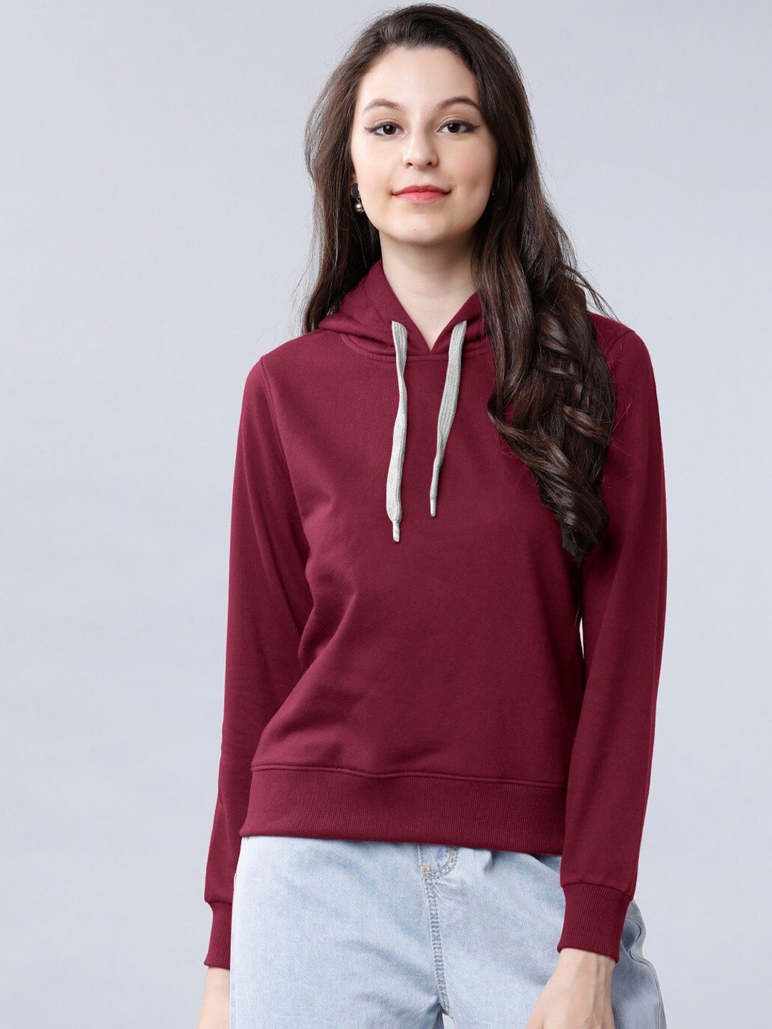 

BAESD Pullover Long Sleeves Hood Cotton Hooded Casual Sweatshirt, Maroon