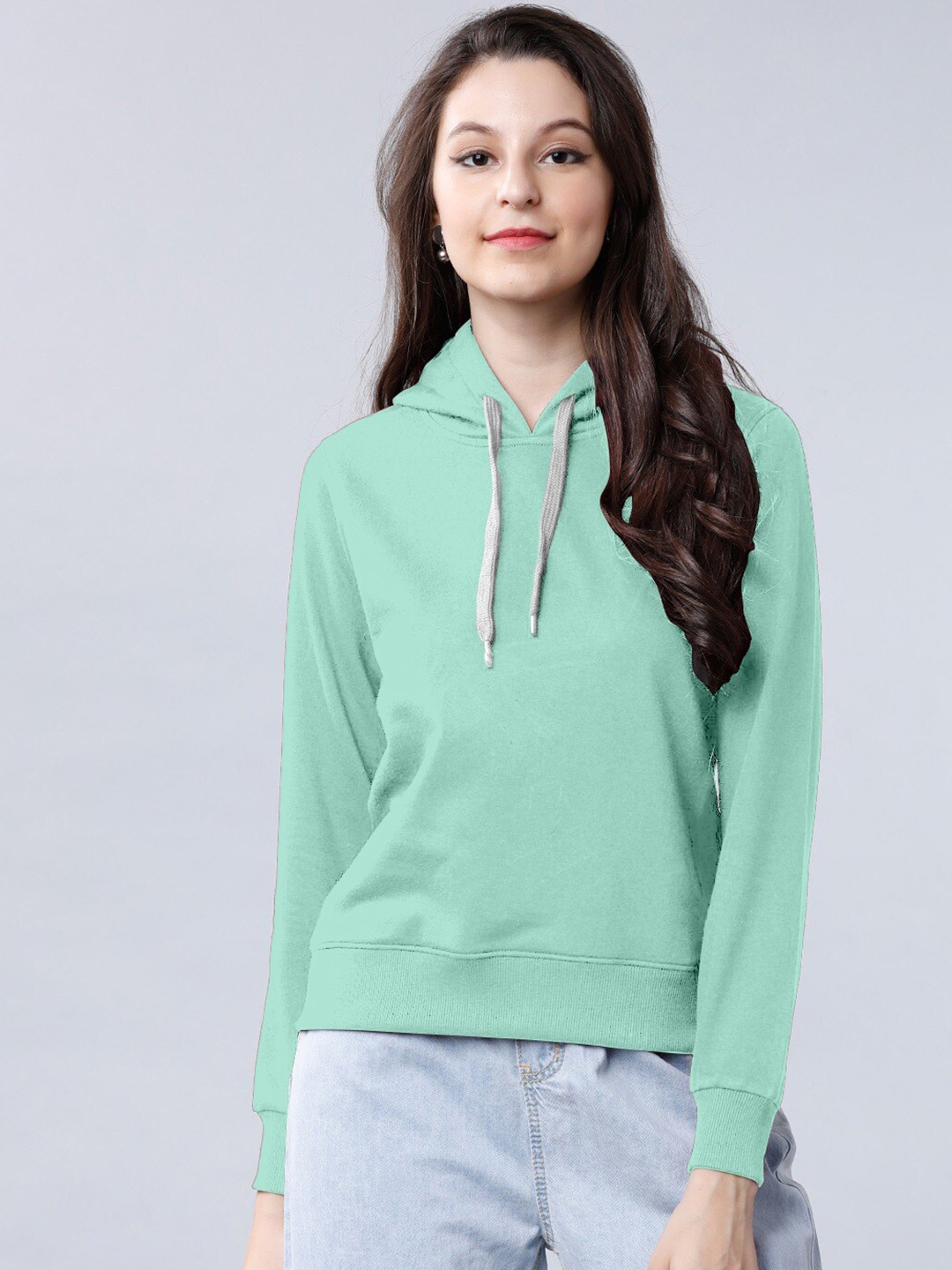 

BAESD Cotton Hooded Sweatshirt, Sea green