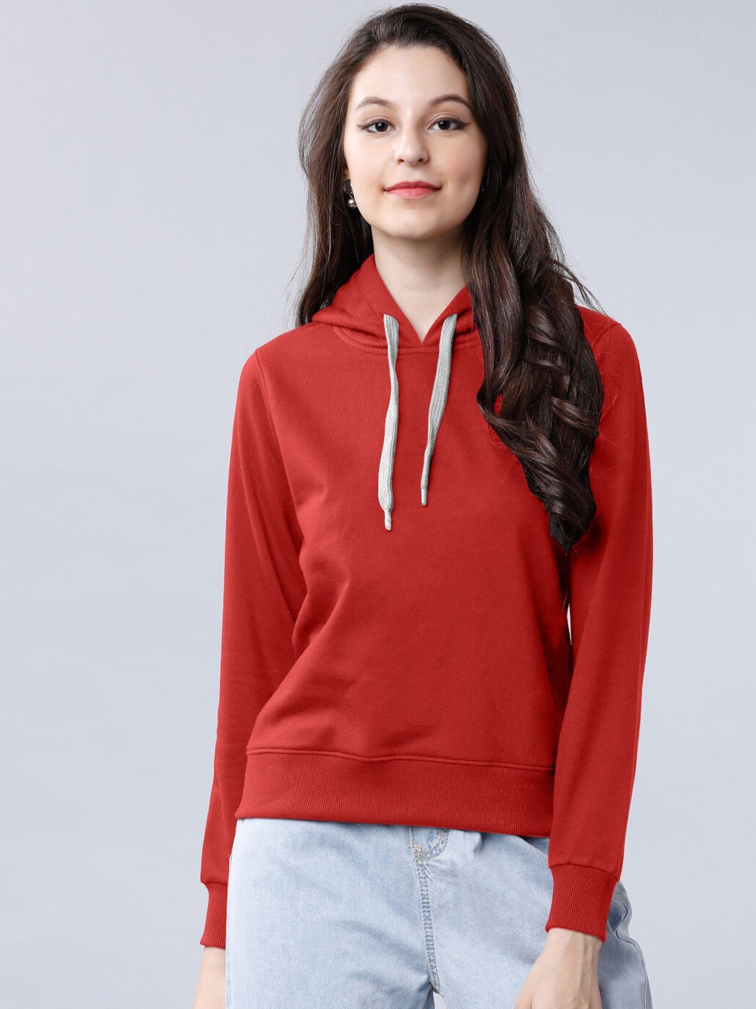

BAESD Hooded Pullover Sweatshirt, Red
