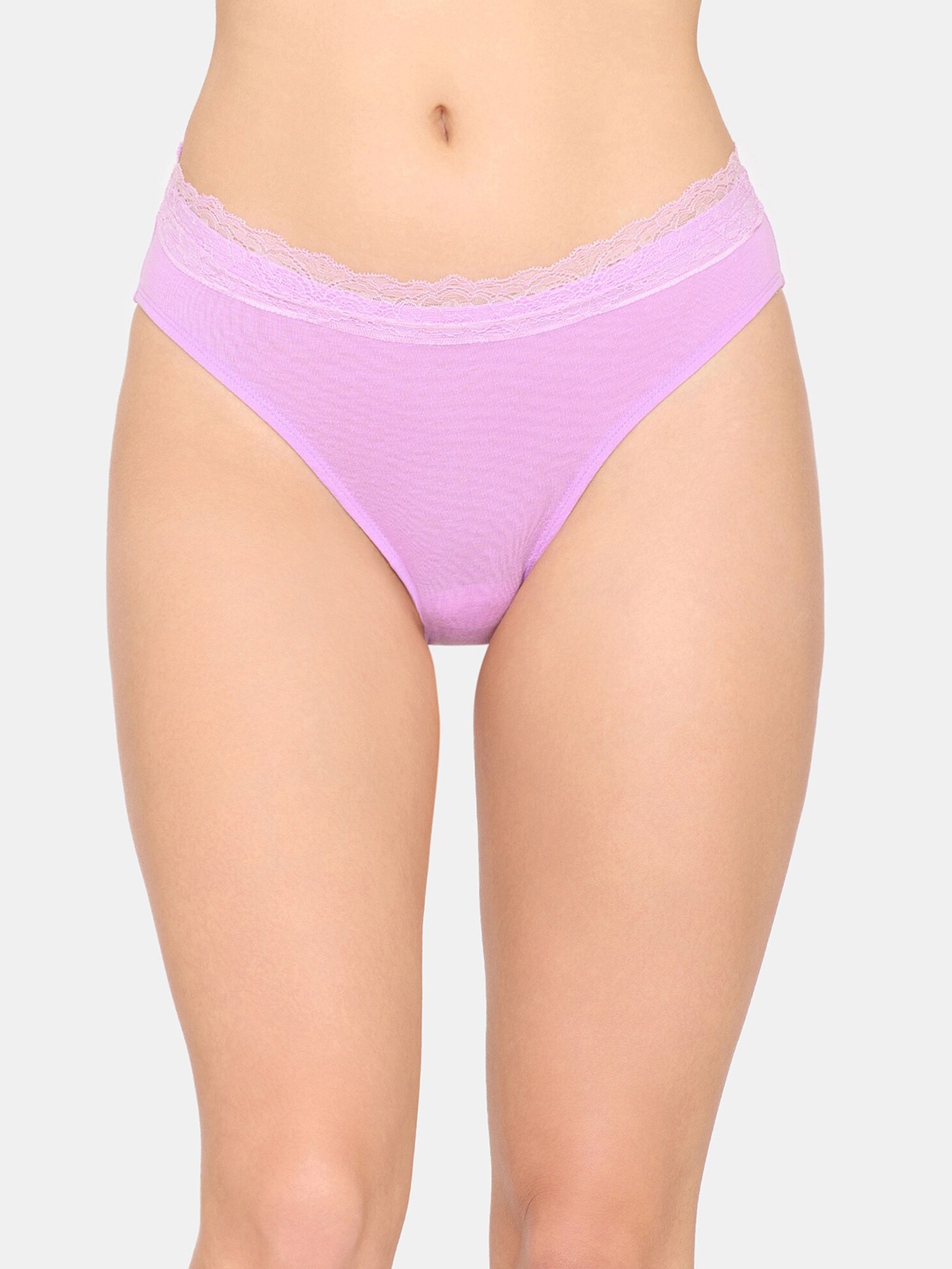 

Zivame Mid-Rise Bikini Briefs, Purple