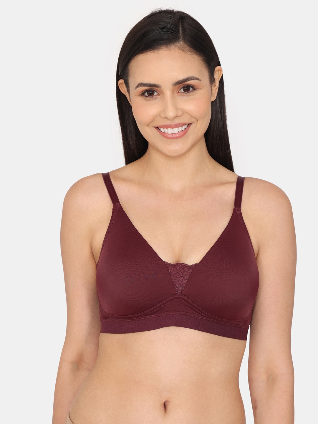 

Zivame Seamless Heavily Padded Half Coverage T-shirt Bra - All Day Comfort, Purple