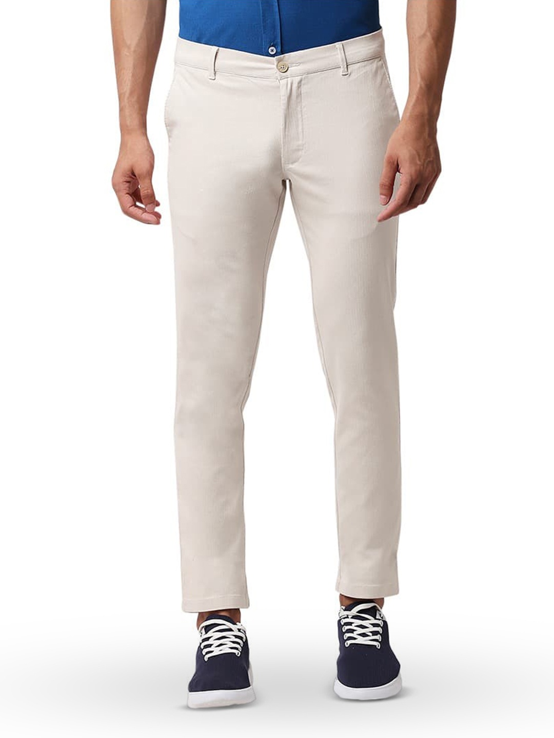 

Basics Men Tapered Fit Cotton Chinos Trouser, Beige