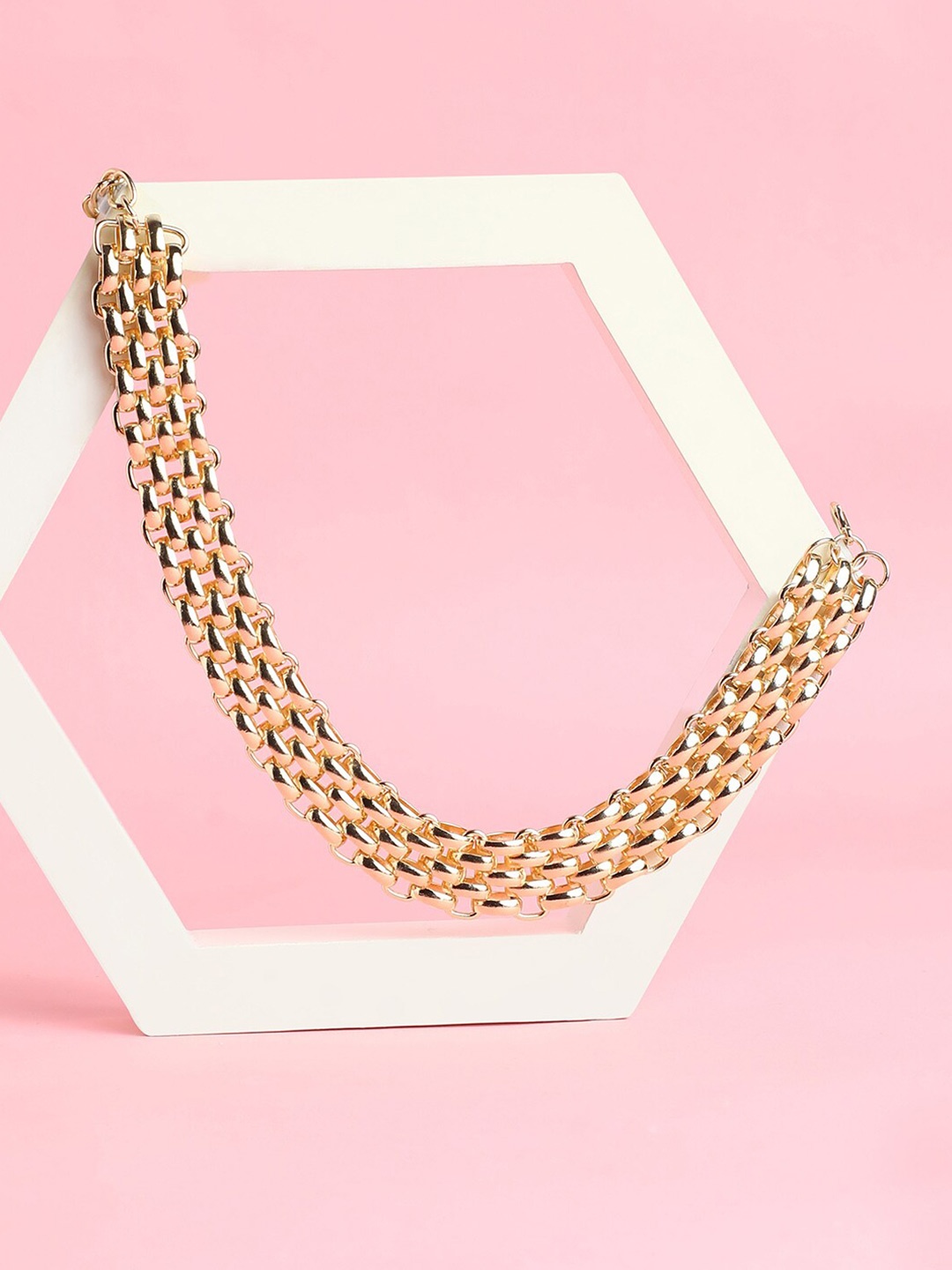 

DressBerry Gold-Toned Gold-Plated Choker Necklace