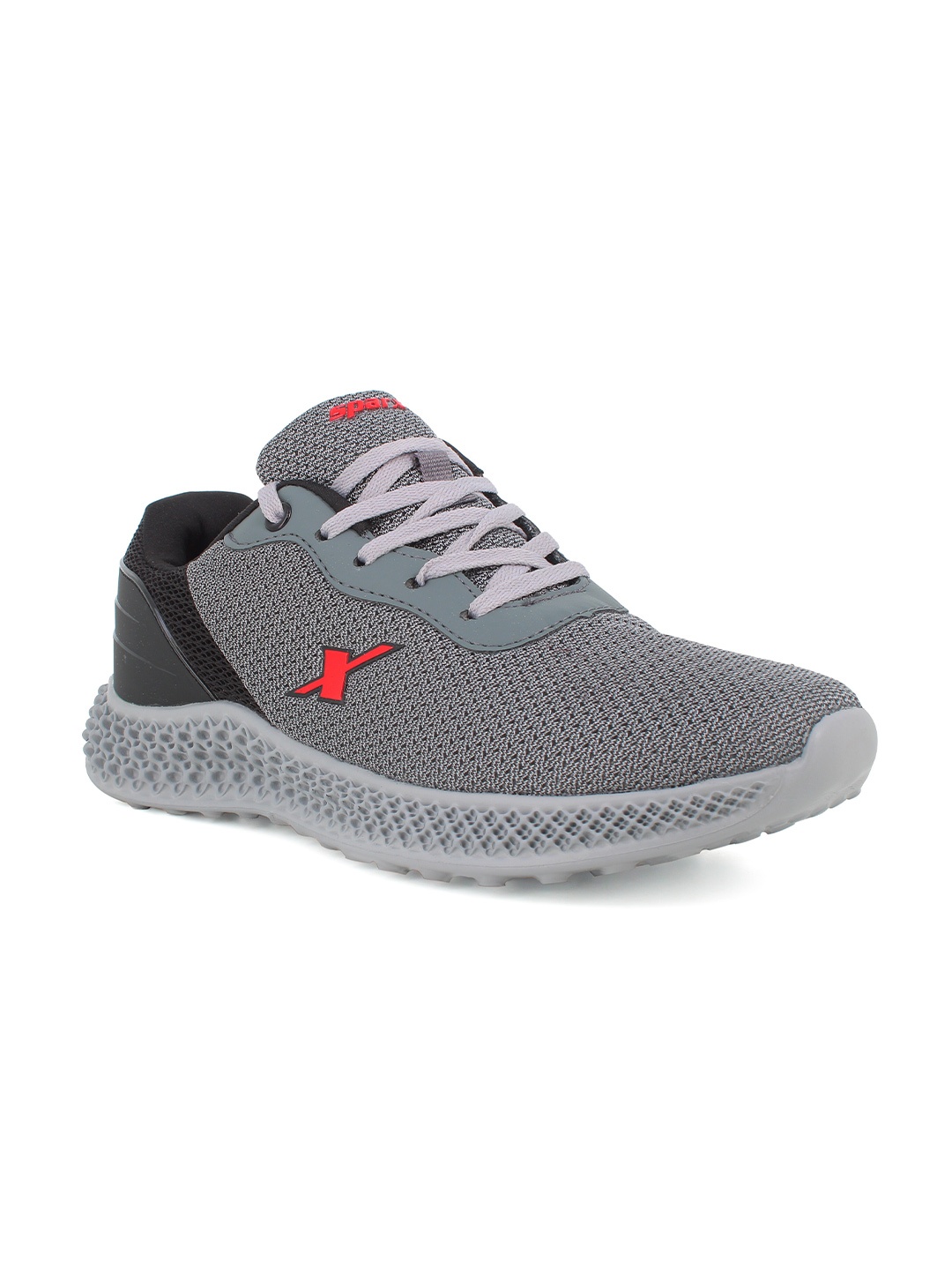 

Sparx Men Mesh Lace-Up Running Shoes, Grey