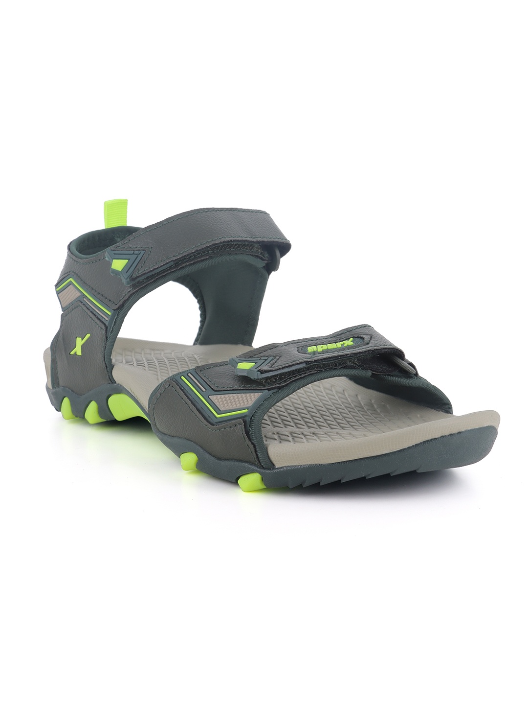 

Sparx Men Textured Sports Sandals, Green