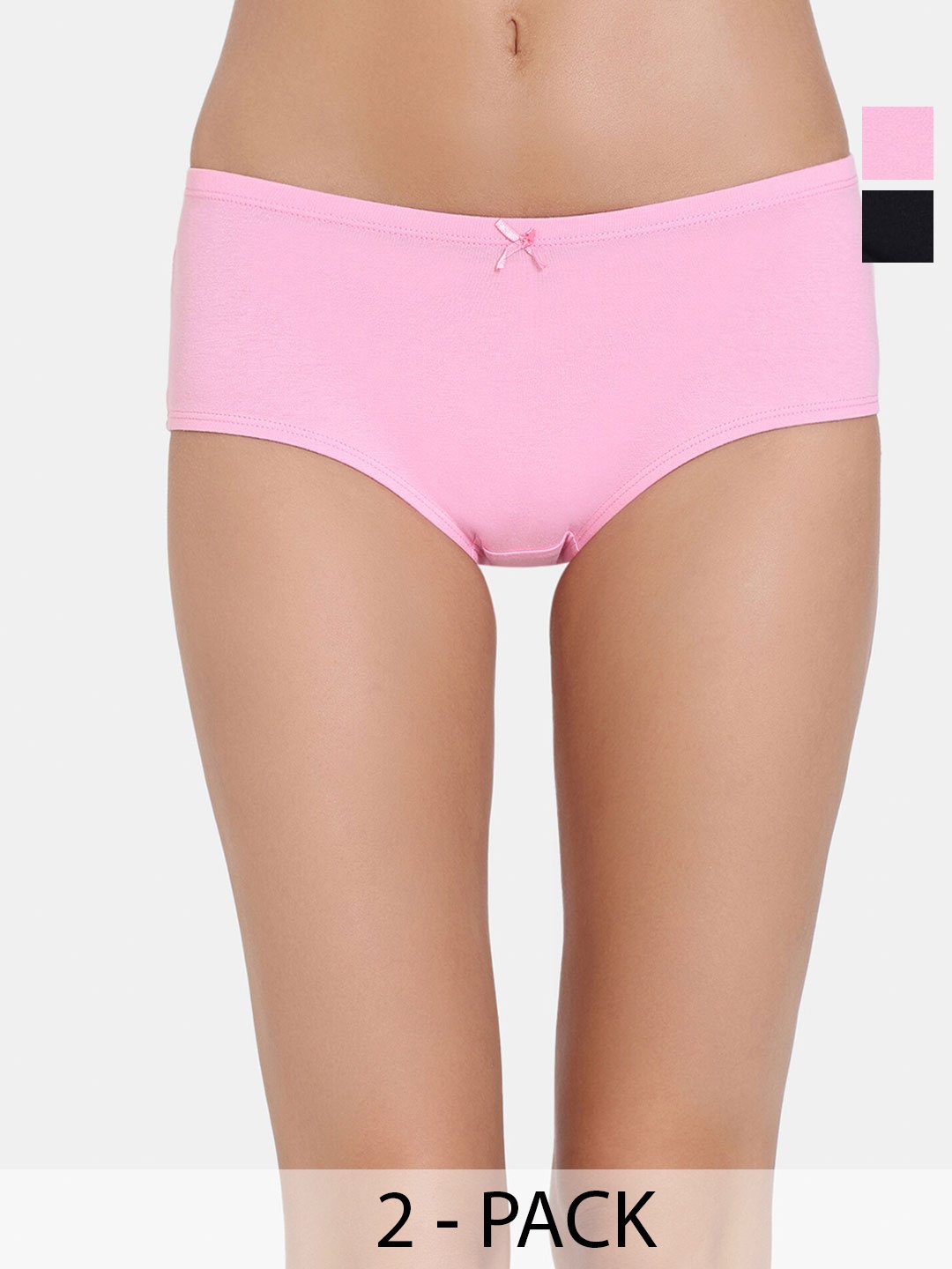 

Zivame Girls Pack Of 2 Hipster Briefs, Pink