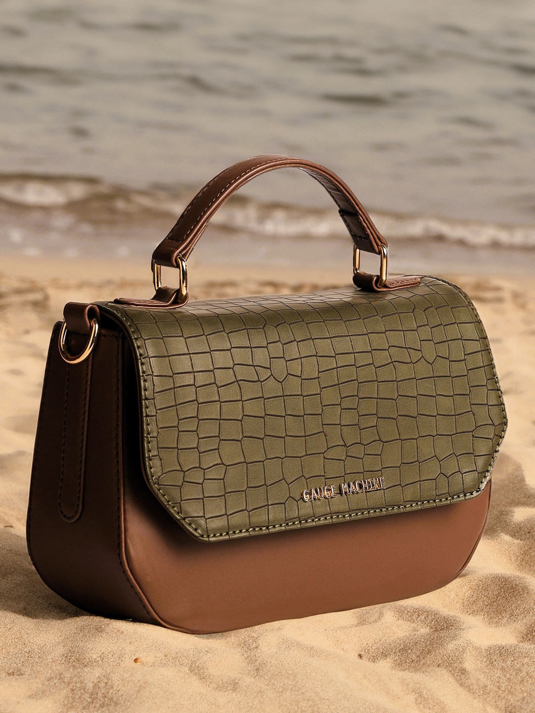 

Gauge Machine Verve Brown PU Sling Bag