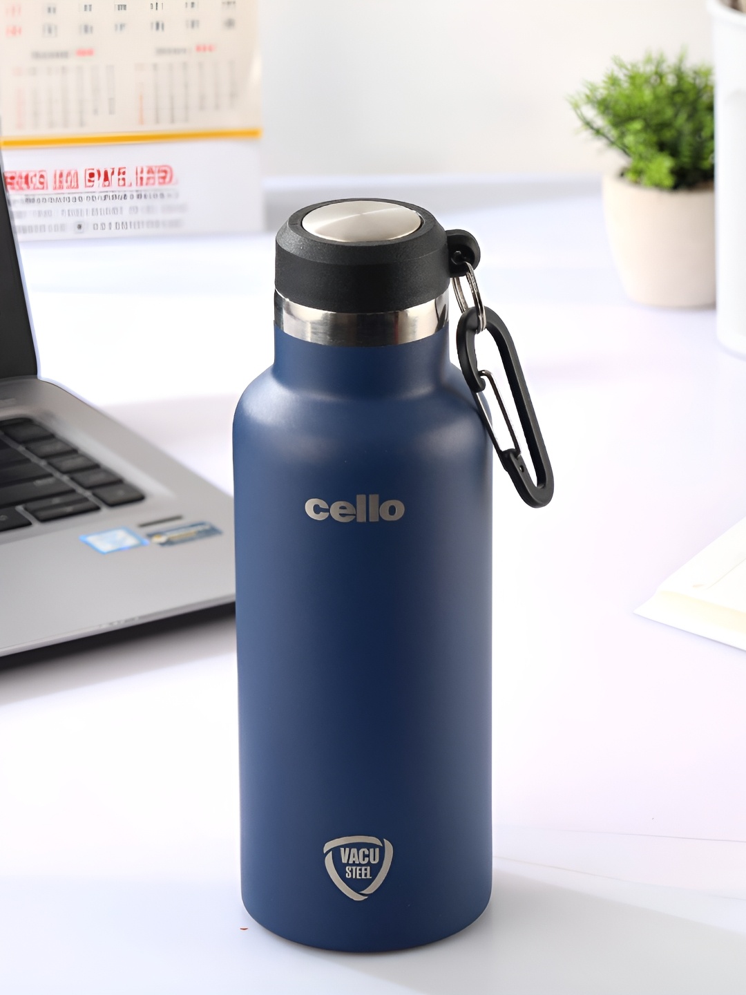 

Cello Blue & Black Stainless Steel Double Wall Vacuum Water Bottle 550ml