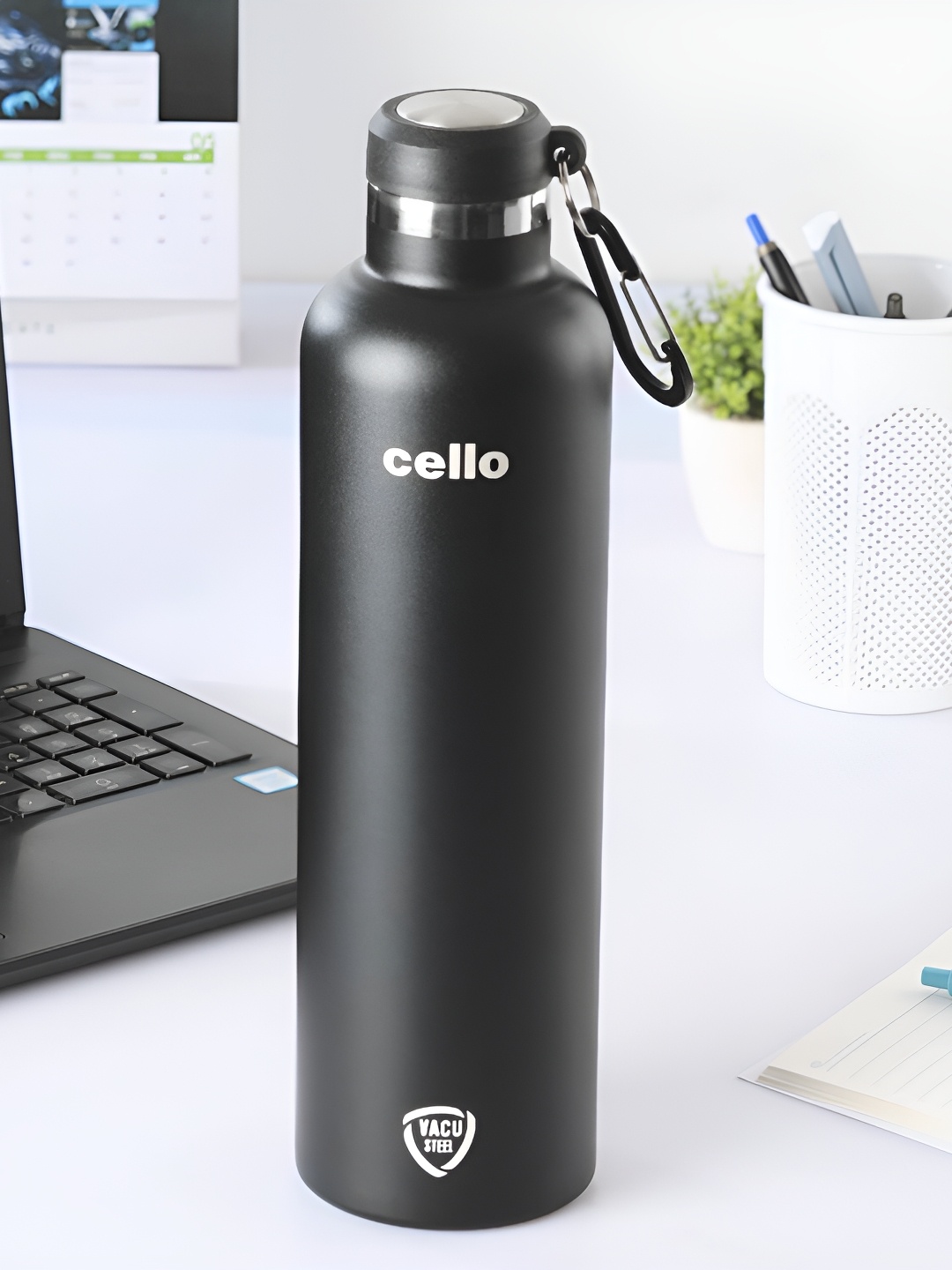 

Cello Duro Hector Black Double Walled Insulated Stainless Steel Flask 1100ml
