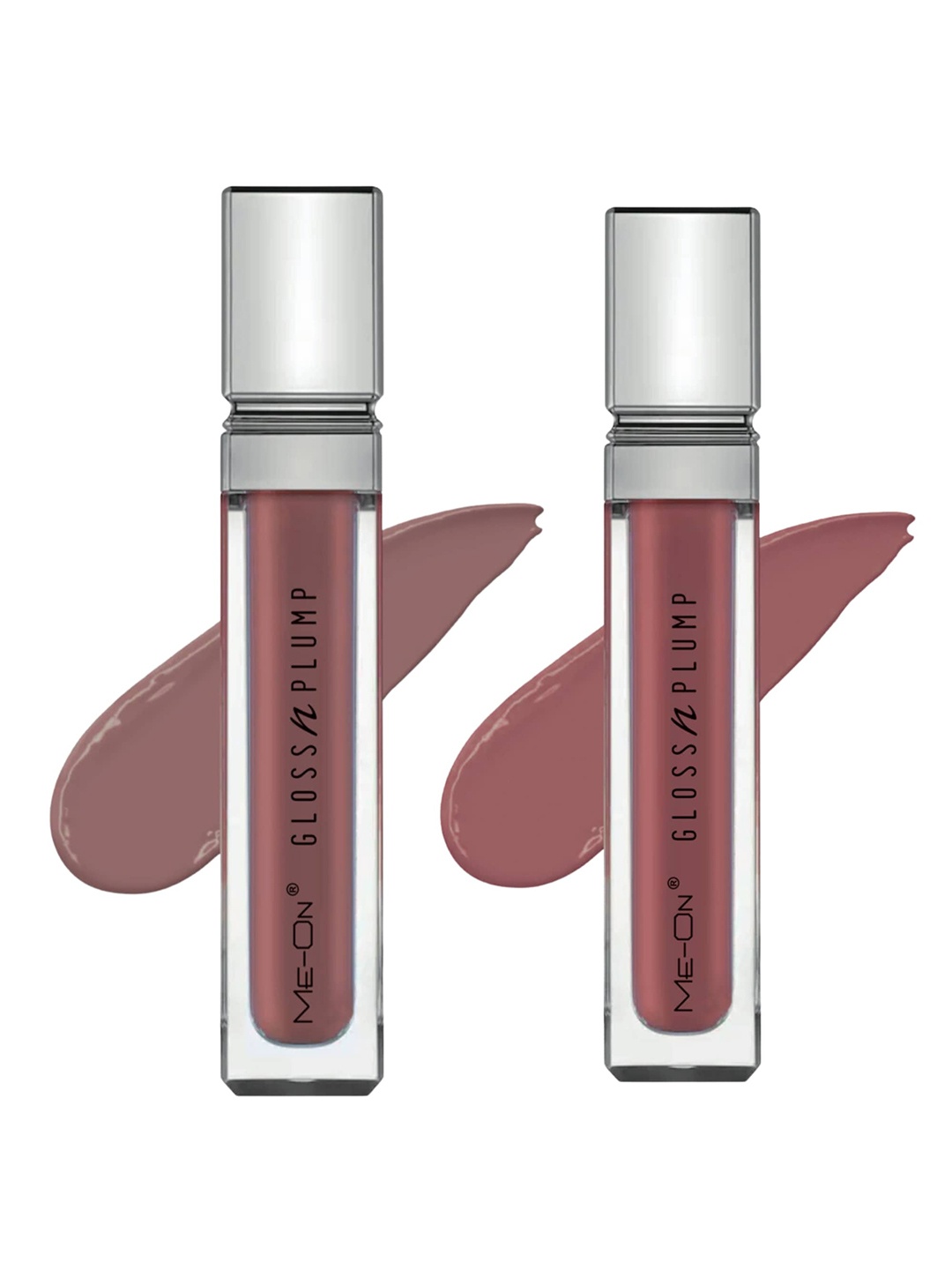 

ME-ON Set Of 2 Gloss n Plump Long Lasting & Lightweight Lip Gloss 3ml Each- Shades 06 & 07, Nude