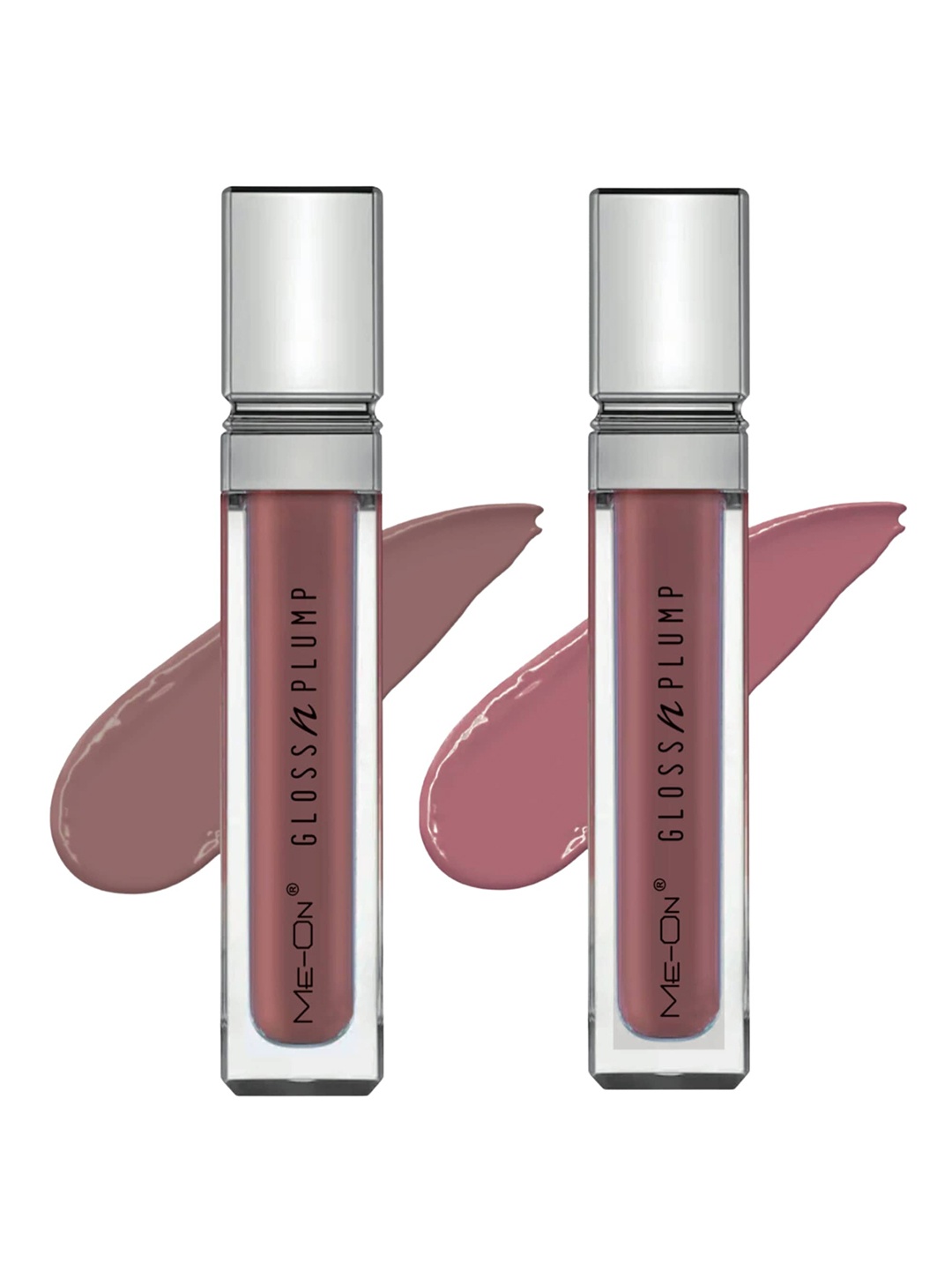 

ME-ON Set Of 2 Gloss & Plump Long-Lasting Lip Gloss 3ml Each - Shades 06 & 09, Pink
