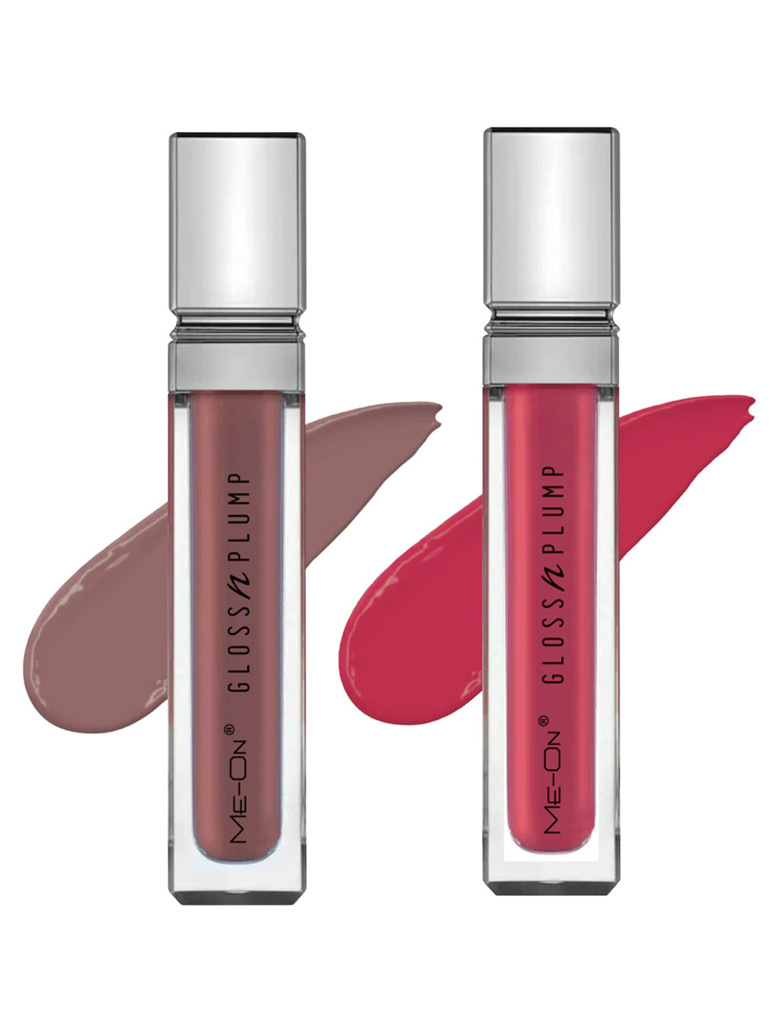 

ME-ON Set Of 2 Gloss n Plump Long Lasting Lip Gloss 3ml Each - Shades 06 & 11, Pink