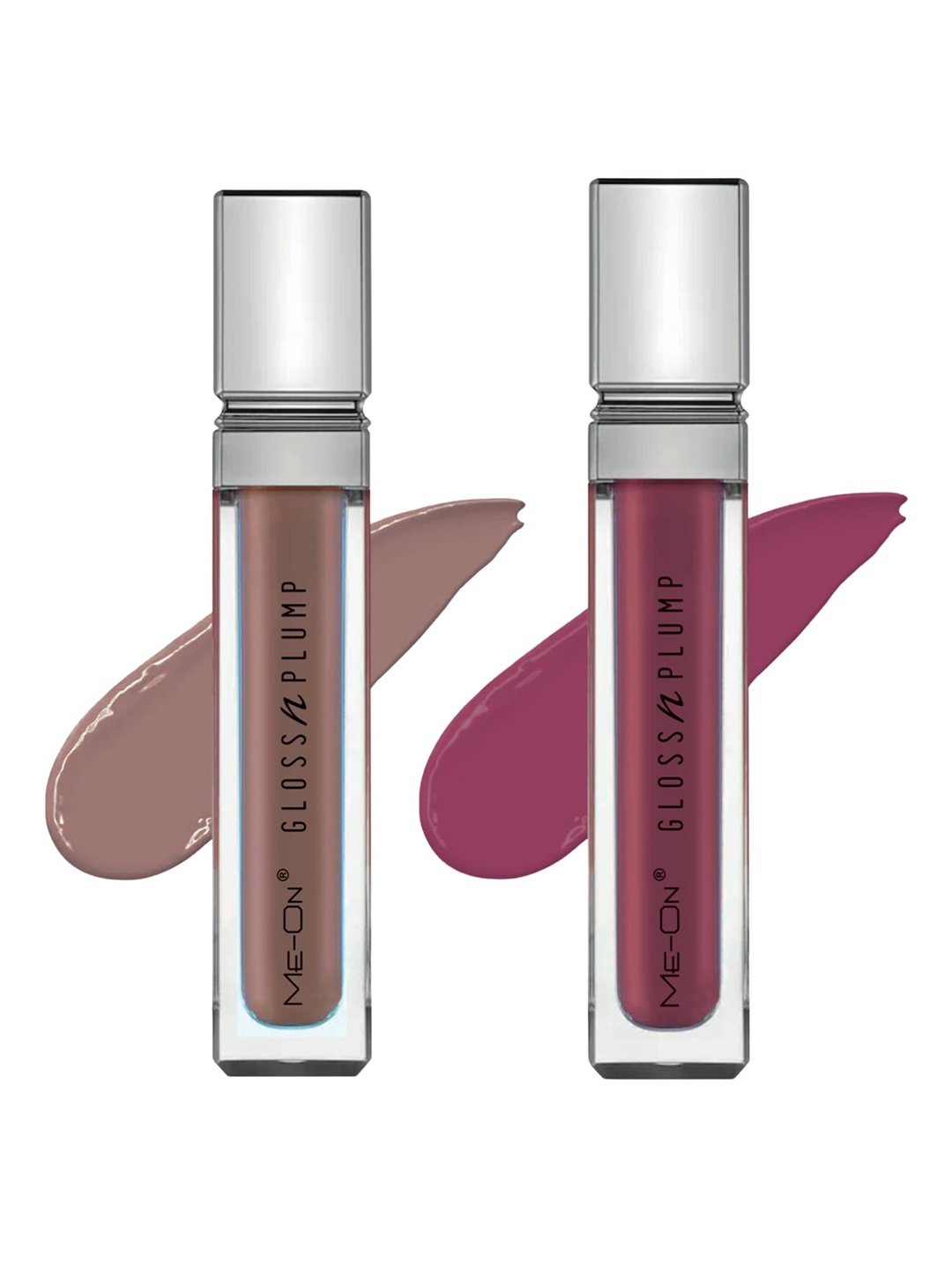 

ME-ON Gloss & Plump Set Of 2 Lip Gloss - 3ml Each - Shade 08-Shade 12, Pink