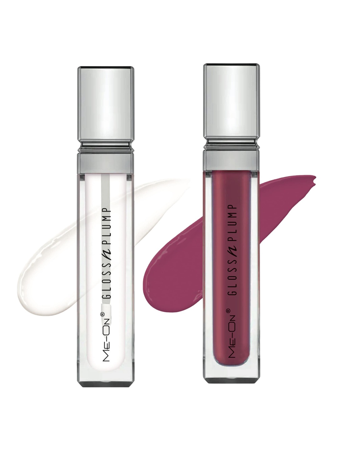 

ME-ON Gloss & Plump Set Of 2 Lip Gloss - 3ml Each - Shade 01-Shade 12, Transparent
