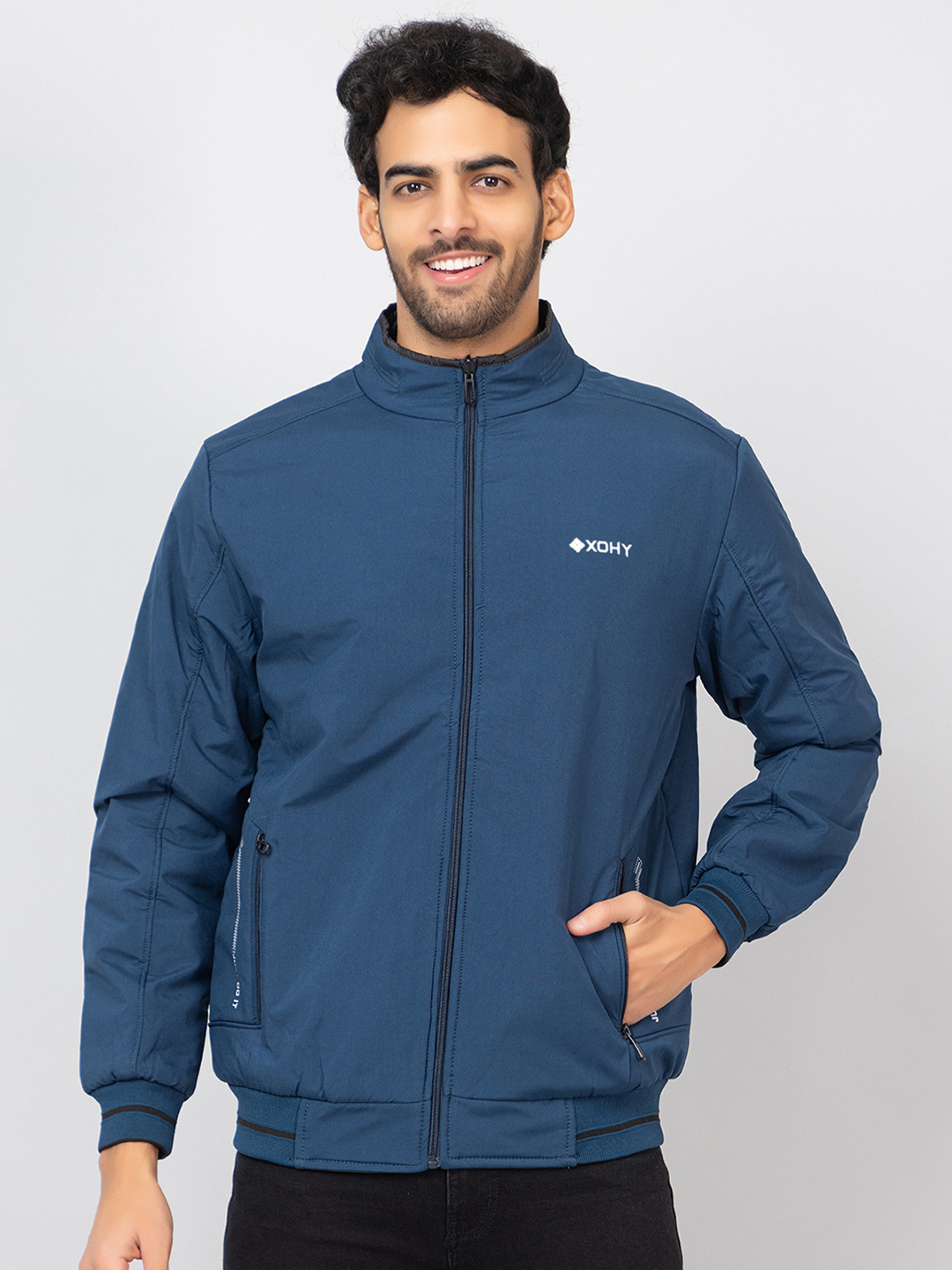 

Xohy Lightweight Bomber Jacket, Teal