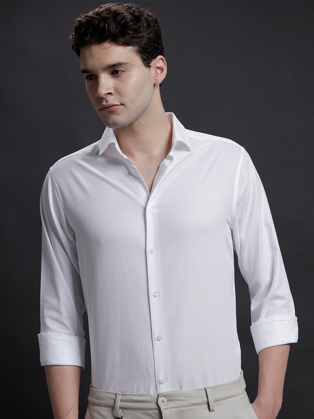 

Aldeno Comfort Long Sleeves Cotton Formal Shirt, White