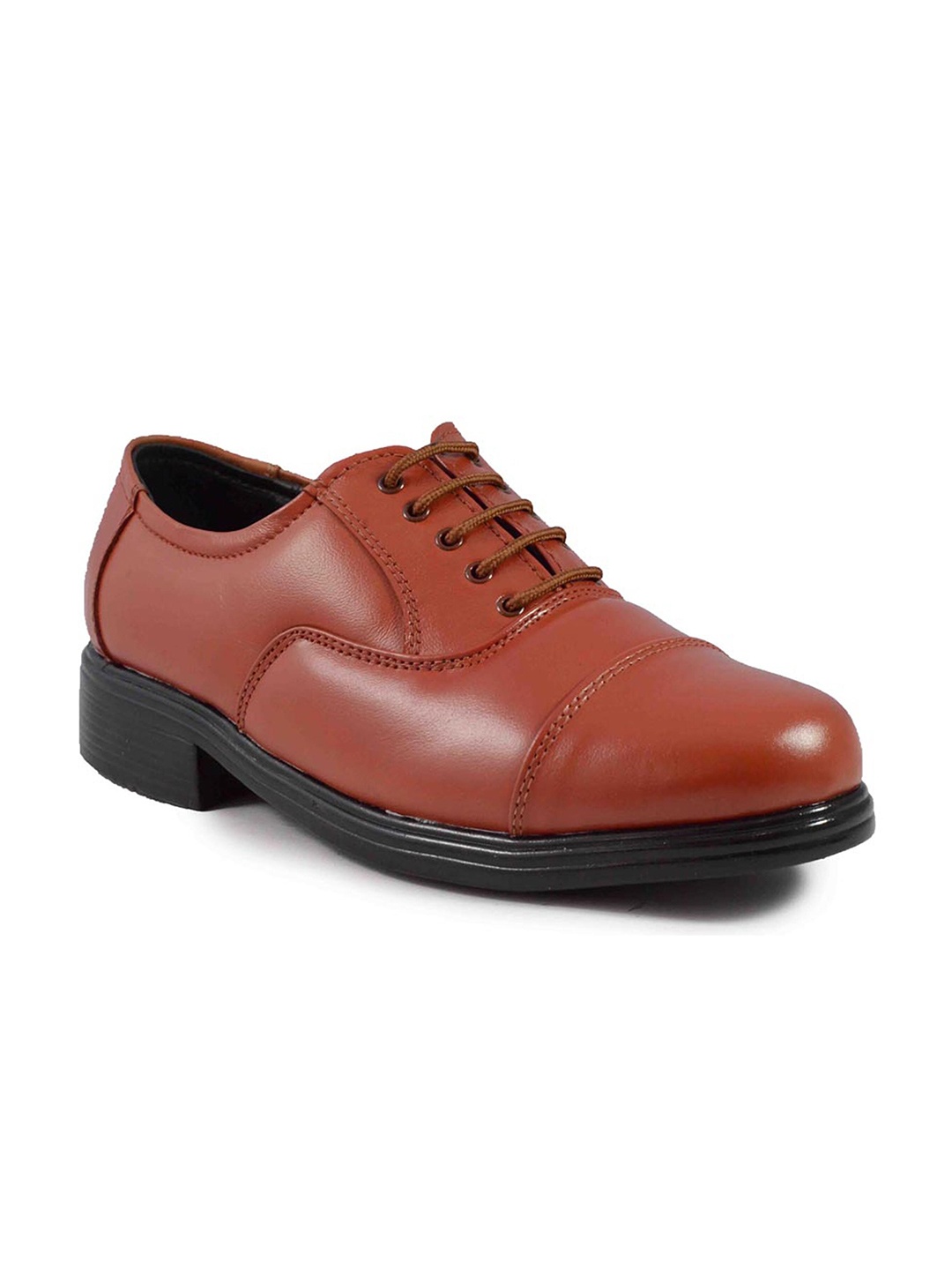 

IMCOLUS Men Lace Up Leather Formal Derbys, Tan