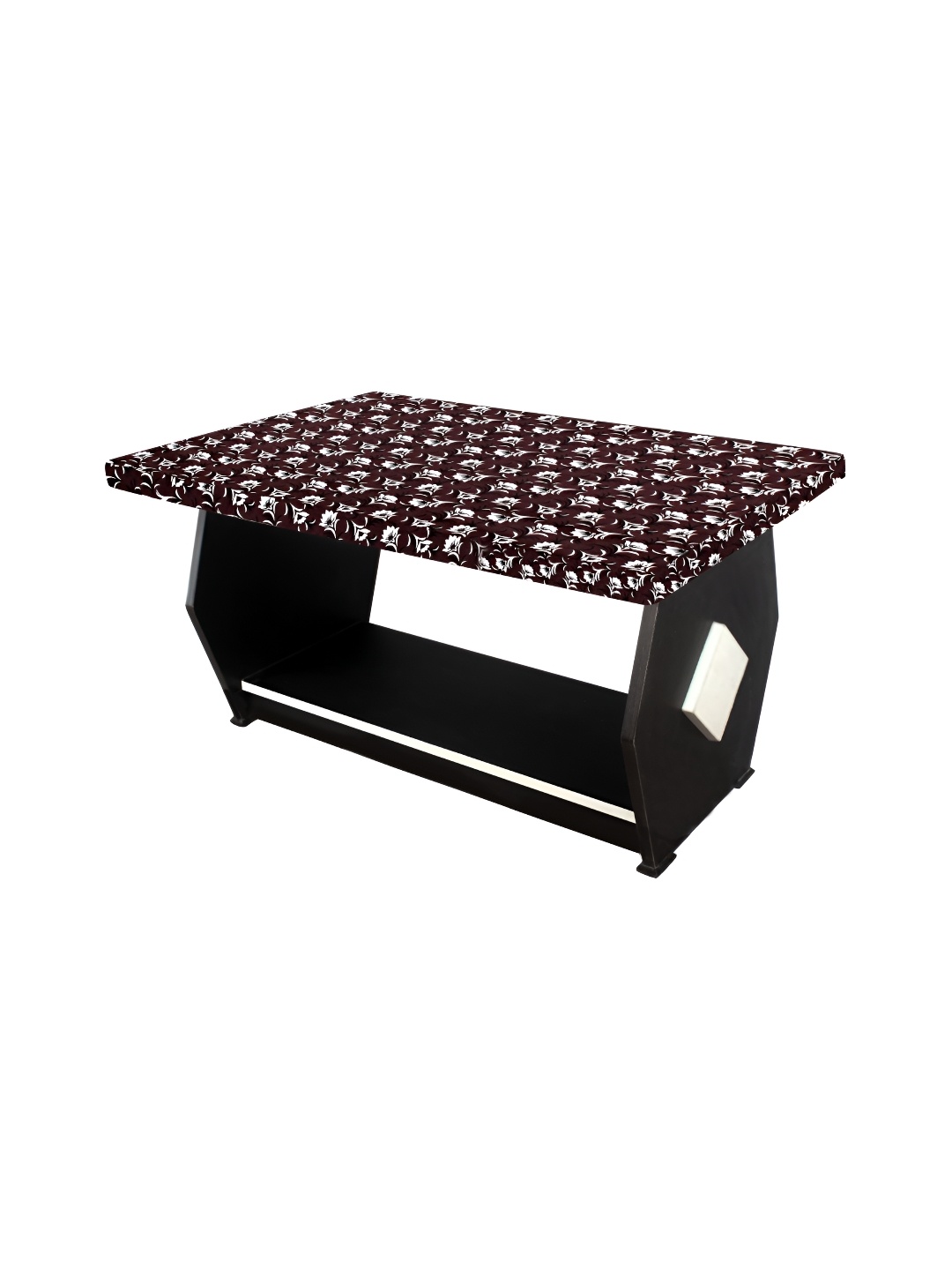 

Stylista Brown & White Floral Printed Waterproof Table Cover