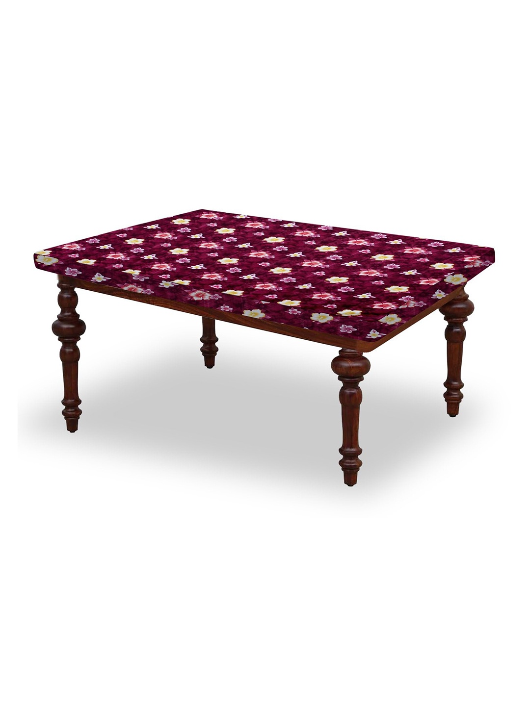 

Stylista Red & Purple Floral Printed Waterproof Rectangle 1.6 m x 91.44 cm Table Cover