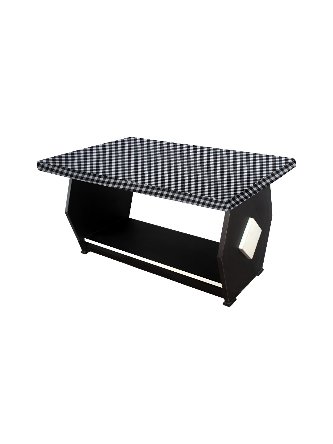

Stylista White & Black Checked Waterproof 2-Seater Table Cover