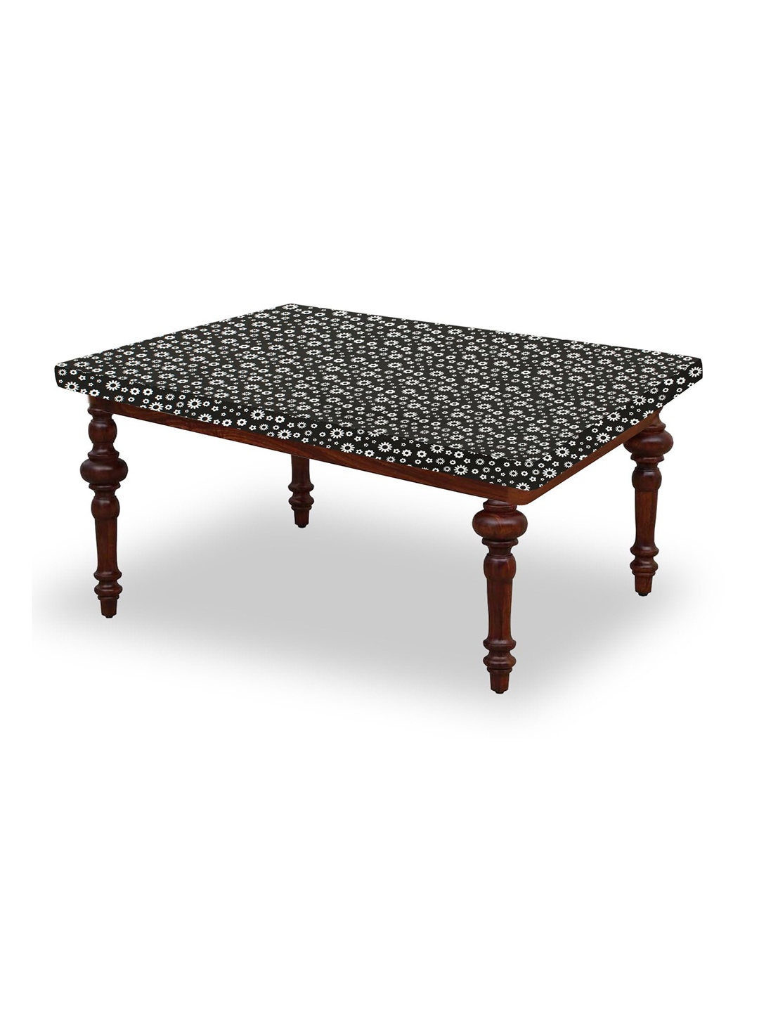 

Stylista Grey & White Floral Printed Waterproof 4-Seater Table Cover