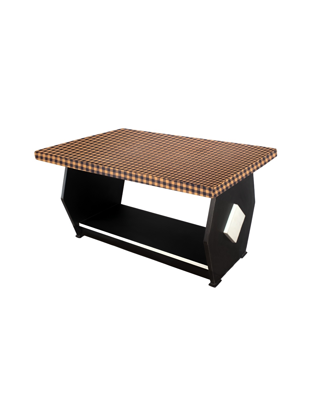 

Stylista Brown & Black Checked Printed Waterproof Table Cover