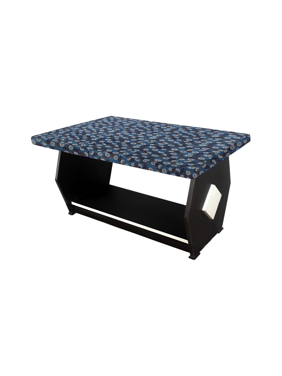 

Stylista Grey & Blue Floral Printed Waterproof Table Cover