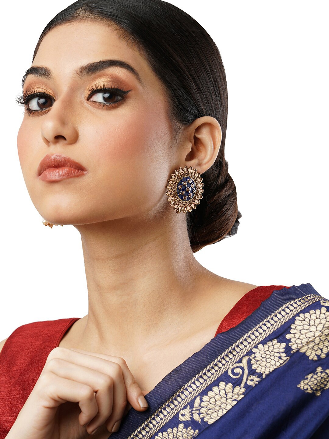 

Anouk Gold-Toned Gold-Plated Floral Stud Earrings
