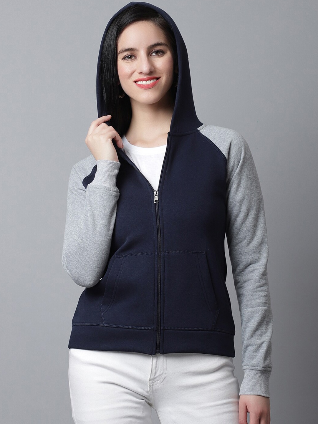 

Rute Sleeveless Hooded Sweatshirt, Navy blue