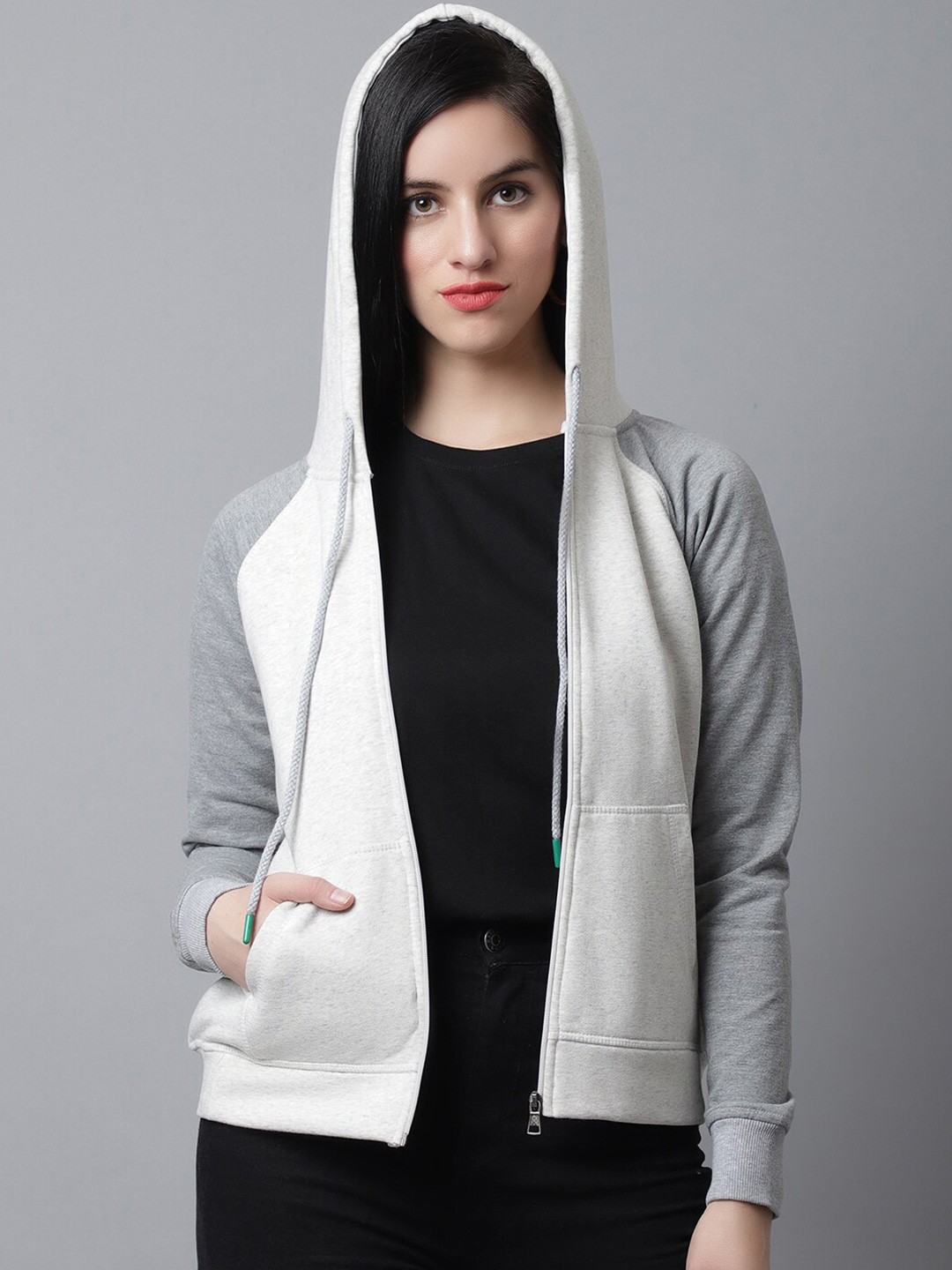 

Rute Hooded Long Sleeves Sweatshirt, White