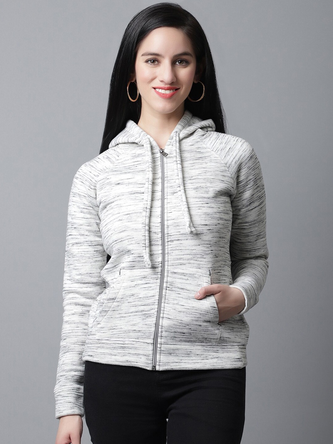 

Rute Long Sleeves Hooded Sweatshirt, White