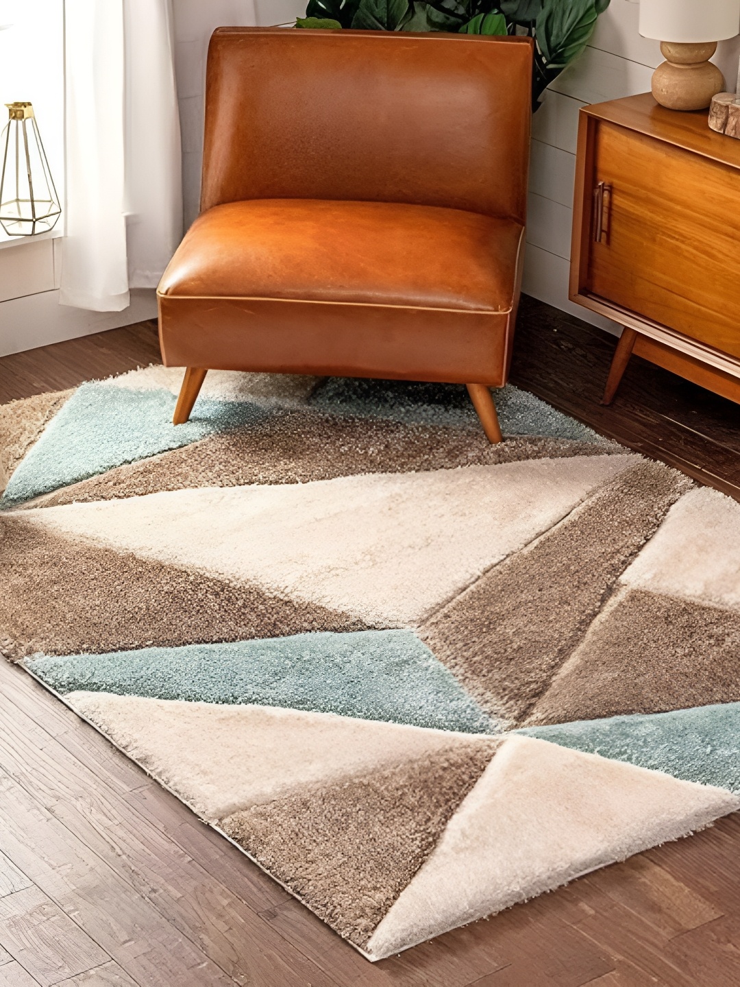 

Shopgallery Grey Geometric Anti-Skid Carpet