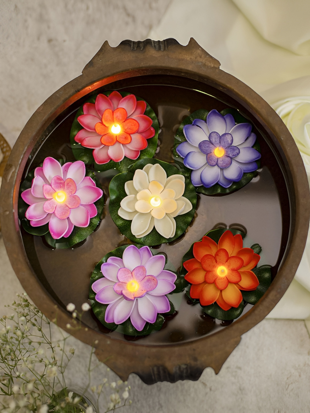 

Satyam Kraft Brown 6 Pieces Candle