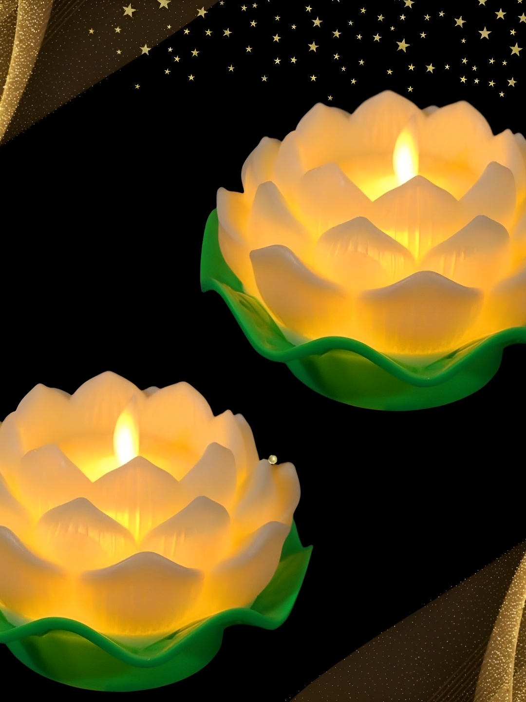 

Satyam Kraft Yellow 2 pieces Tea Light Candle