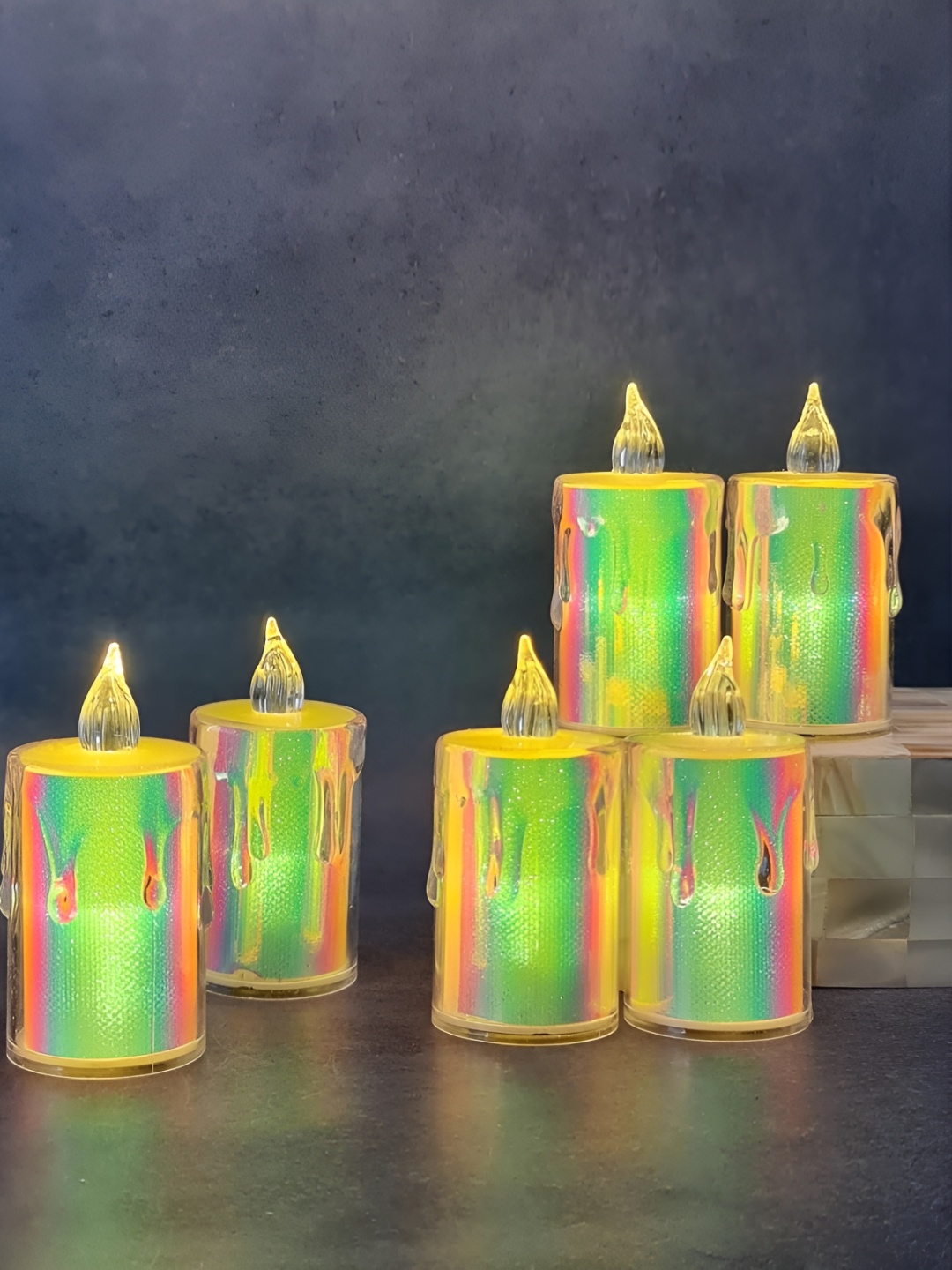 

Satyam Kraft Green 6 pieces Tea Light Candle