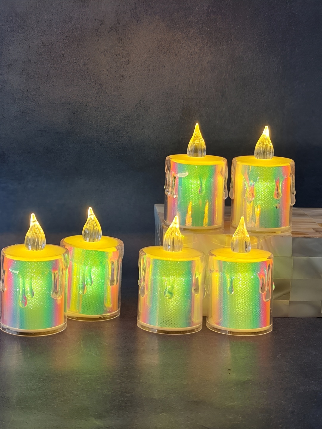 

Satyam Kraft Green 6 pieces Tea Light Candle