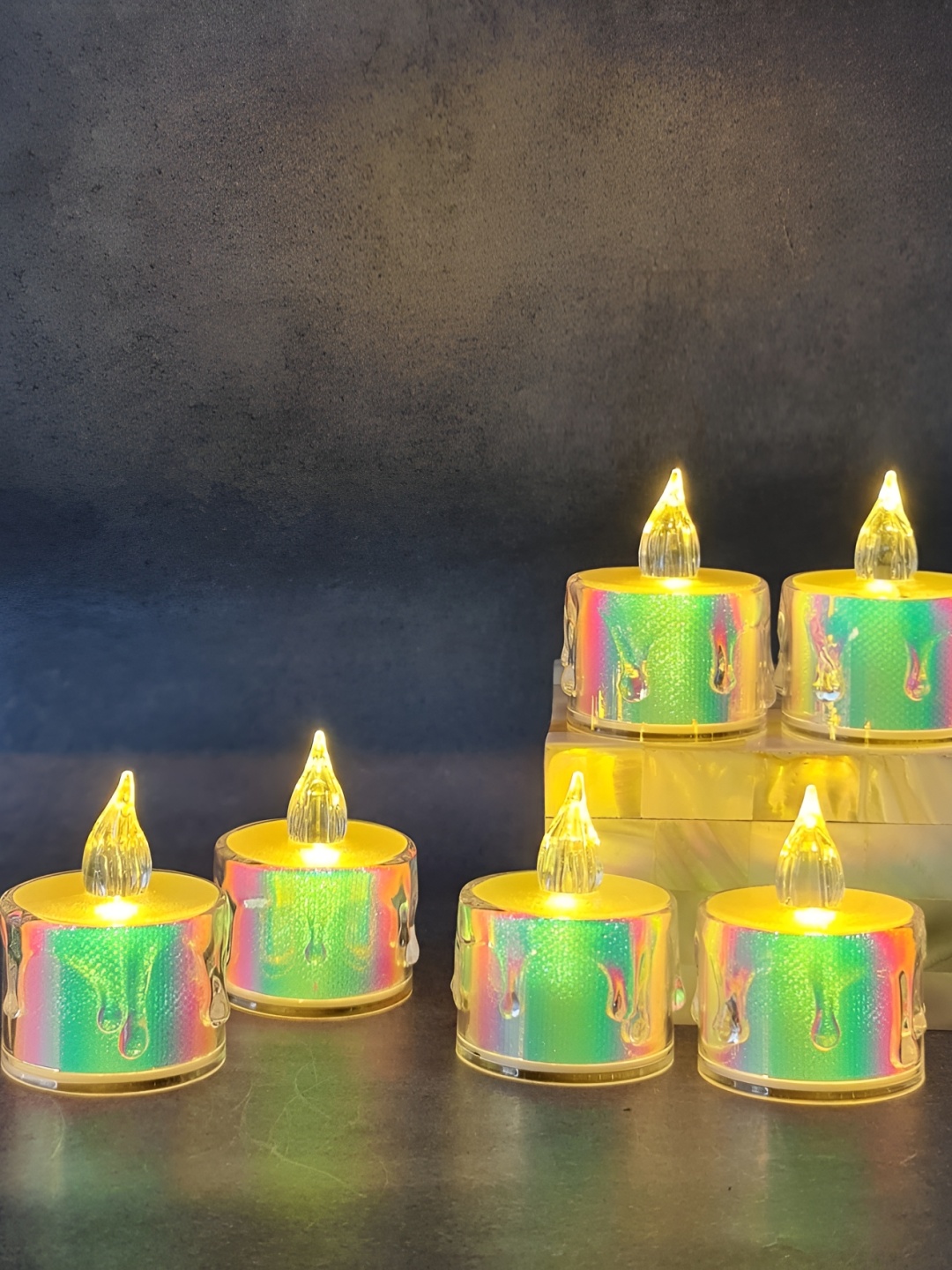 

Satyam Kraft Green 6 pieces Tea Light Candle