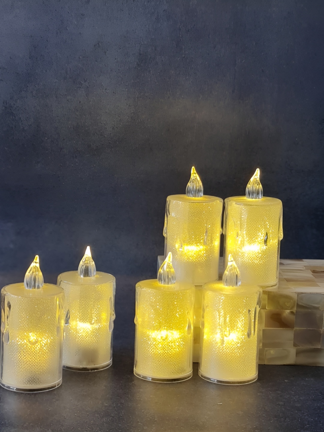 

Satyam Kraft Yellow 6 pieces Tea Light Candle