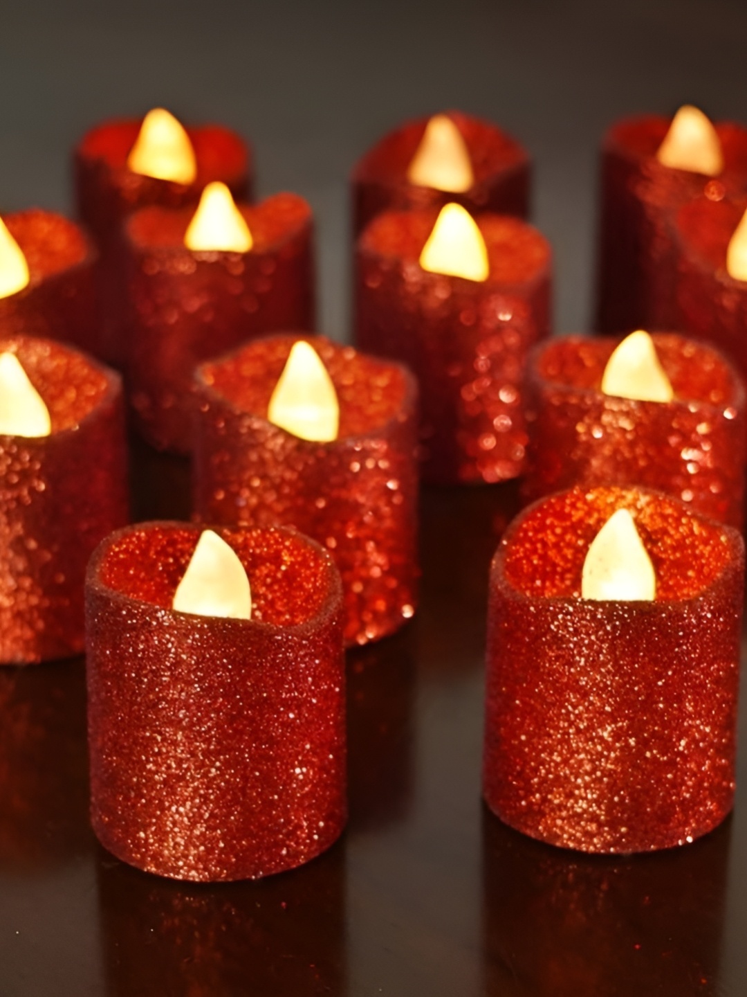

Satyam Kraft Red 6 pieces Tea Light Candle