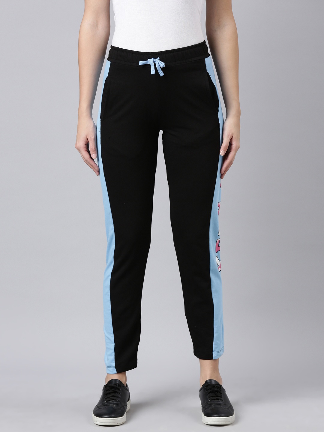 

DIXCY SCOTT Slimz Women Mid Rise Track Pants, Black