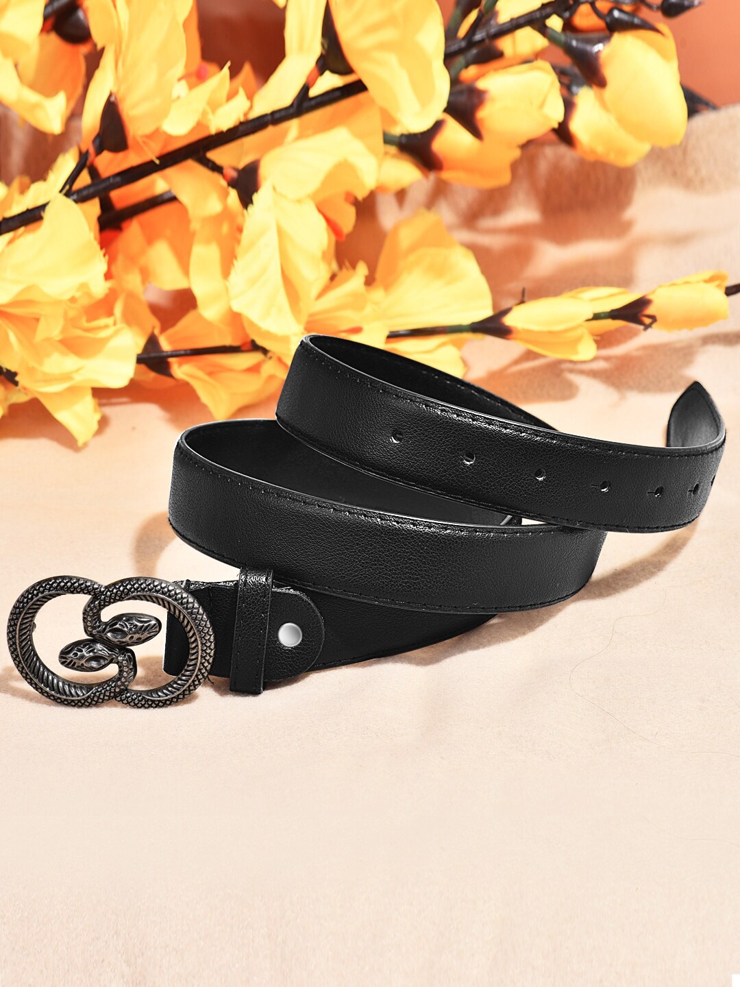 

DressBerry Women Black Embellished Belt